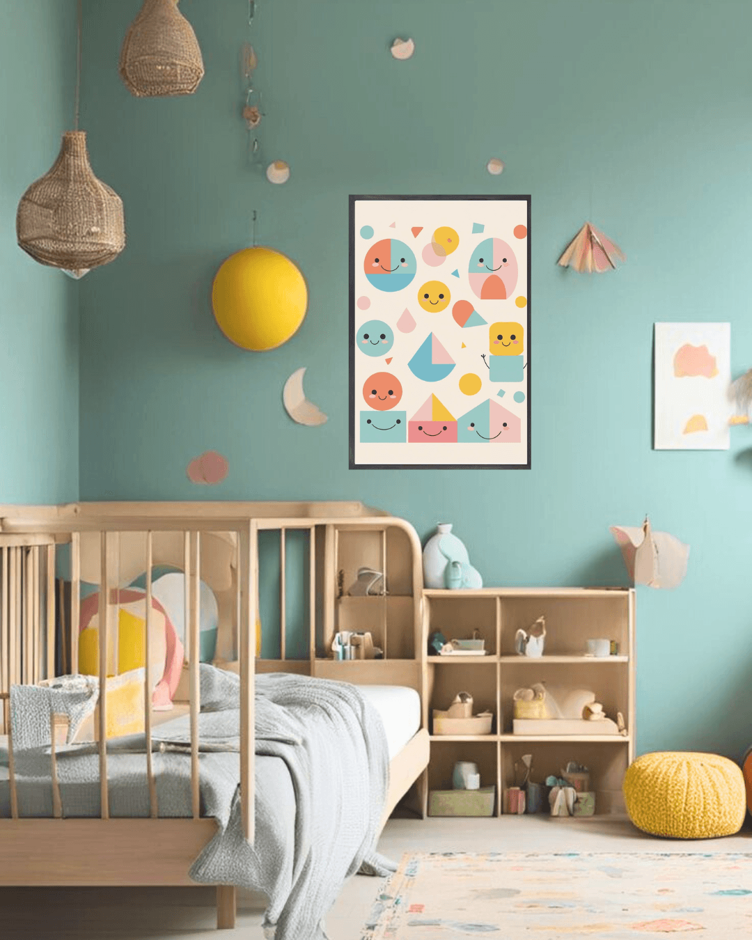 30x40  Çerçeveli Çocuk Odası Duvar Dekoru