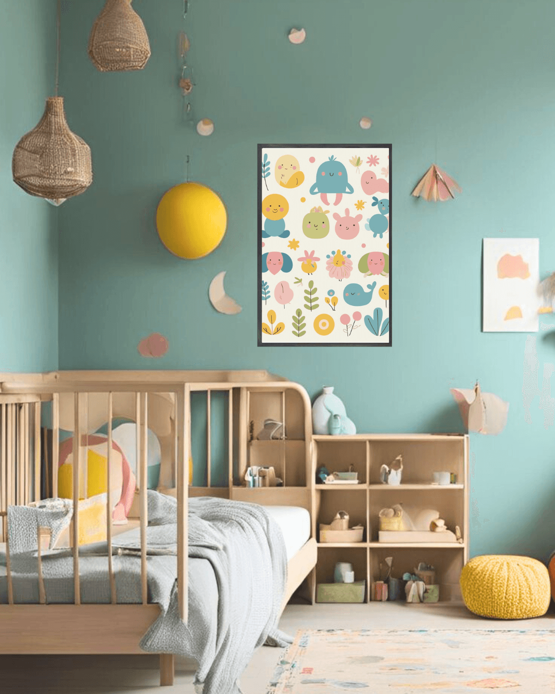30x40  Çerçeveli Çocuk Odası Duvar Dekoru