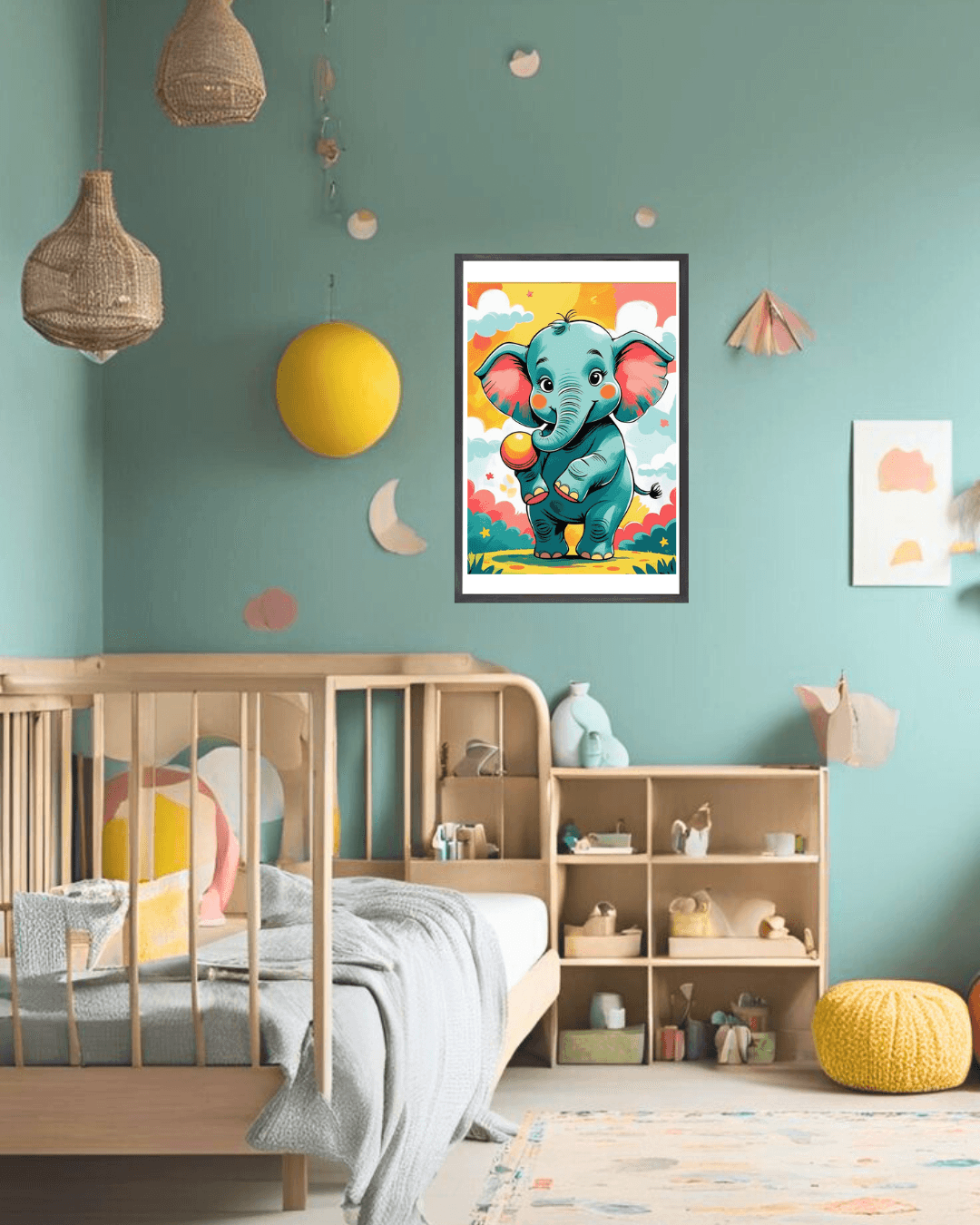 30x40  Çerçeveli Çocuk Odası Duvar Dekoru