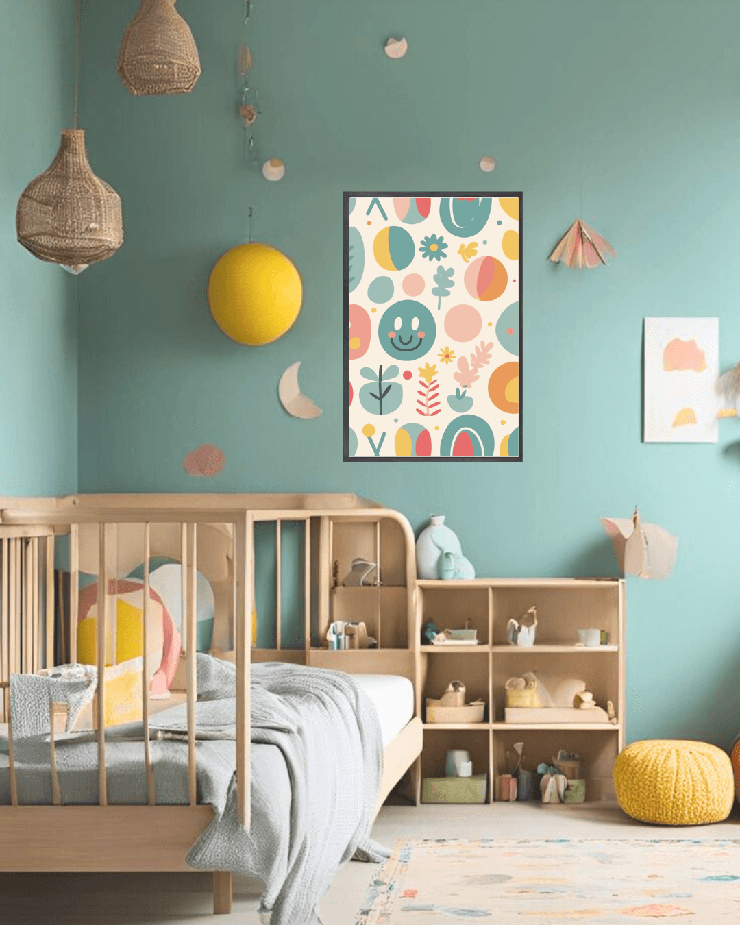 30x40  Çerçeveli Çocuk Odası Duvar Dekoru
