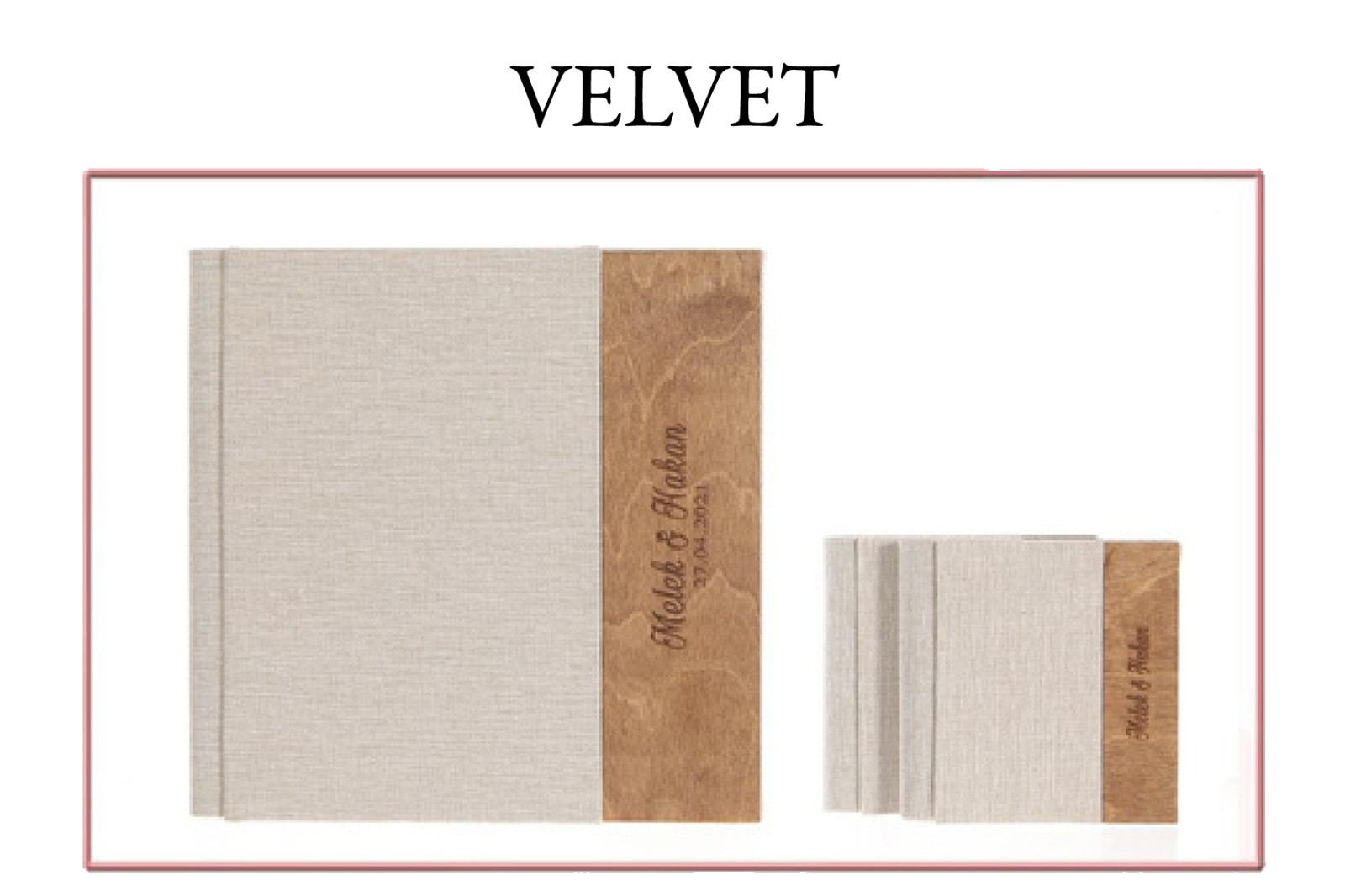 VELVET PANORAMİK ALBÜM 30X60 2 ADET AİLELİ