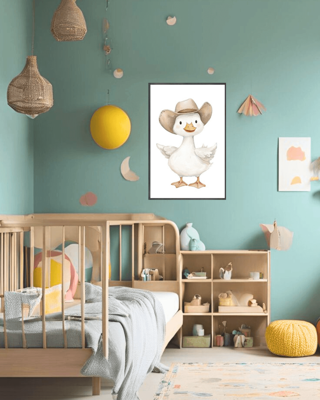 30x40 Çerçeveli Çocuk Odası Duvar Dekoru
