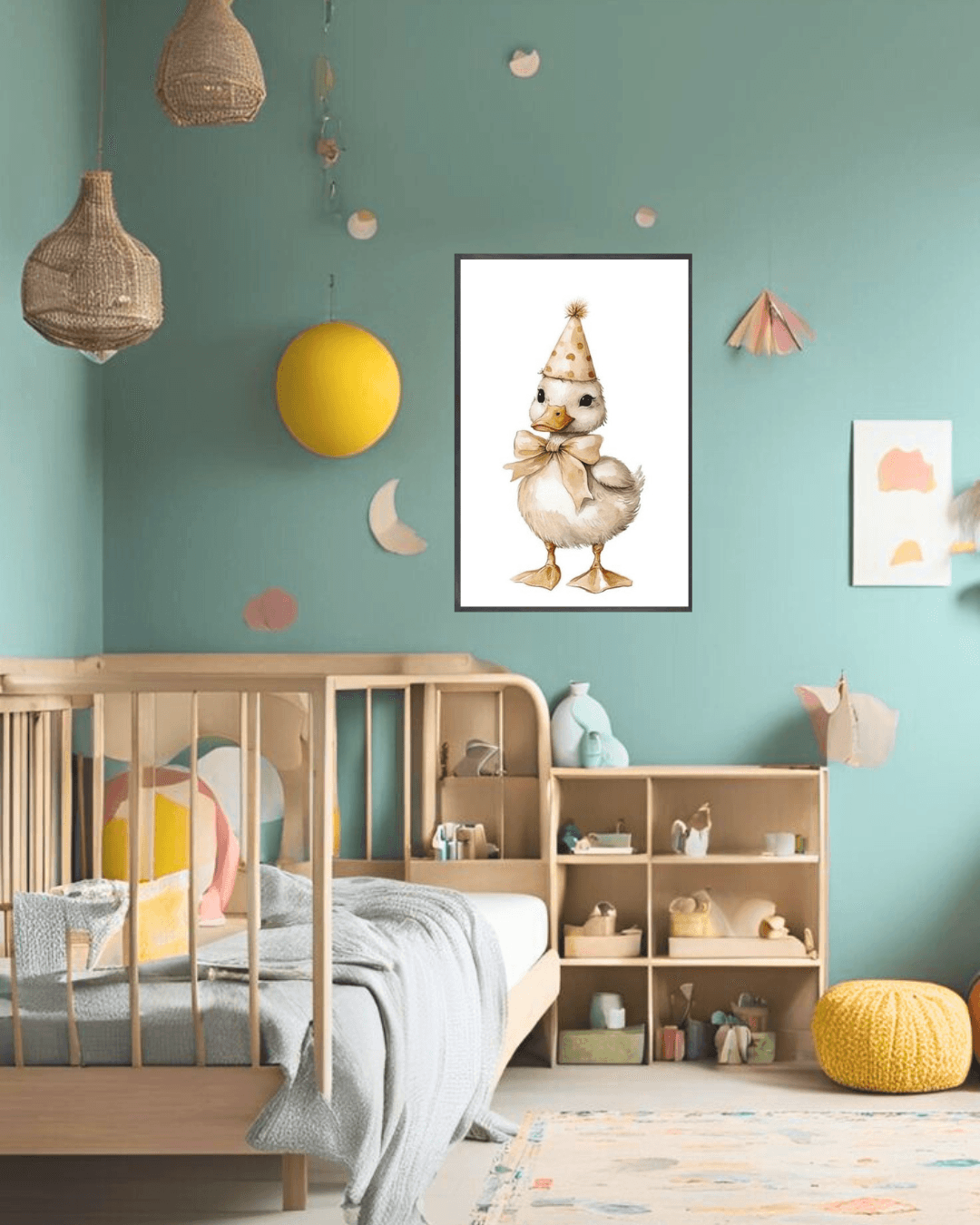 30x40 Çerçeveli Çocuk Odası Duvar Dekoru