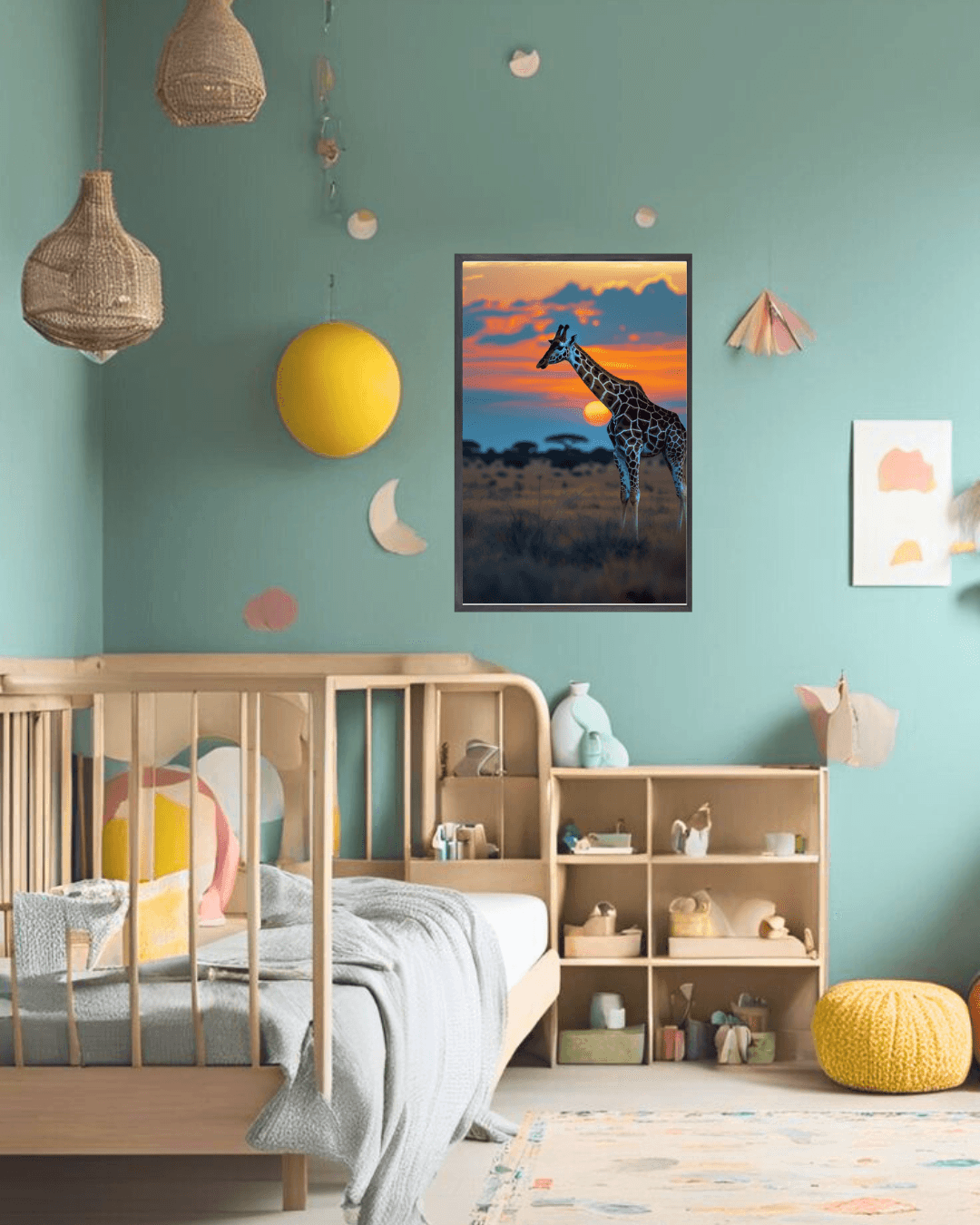 30x40  Çerçeveli Çocuk Odası Duvar Dekoru