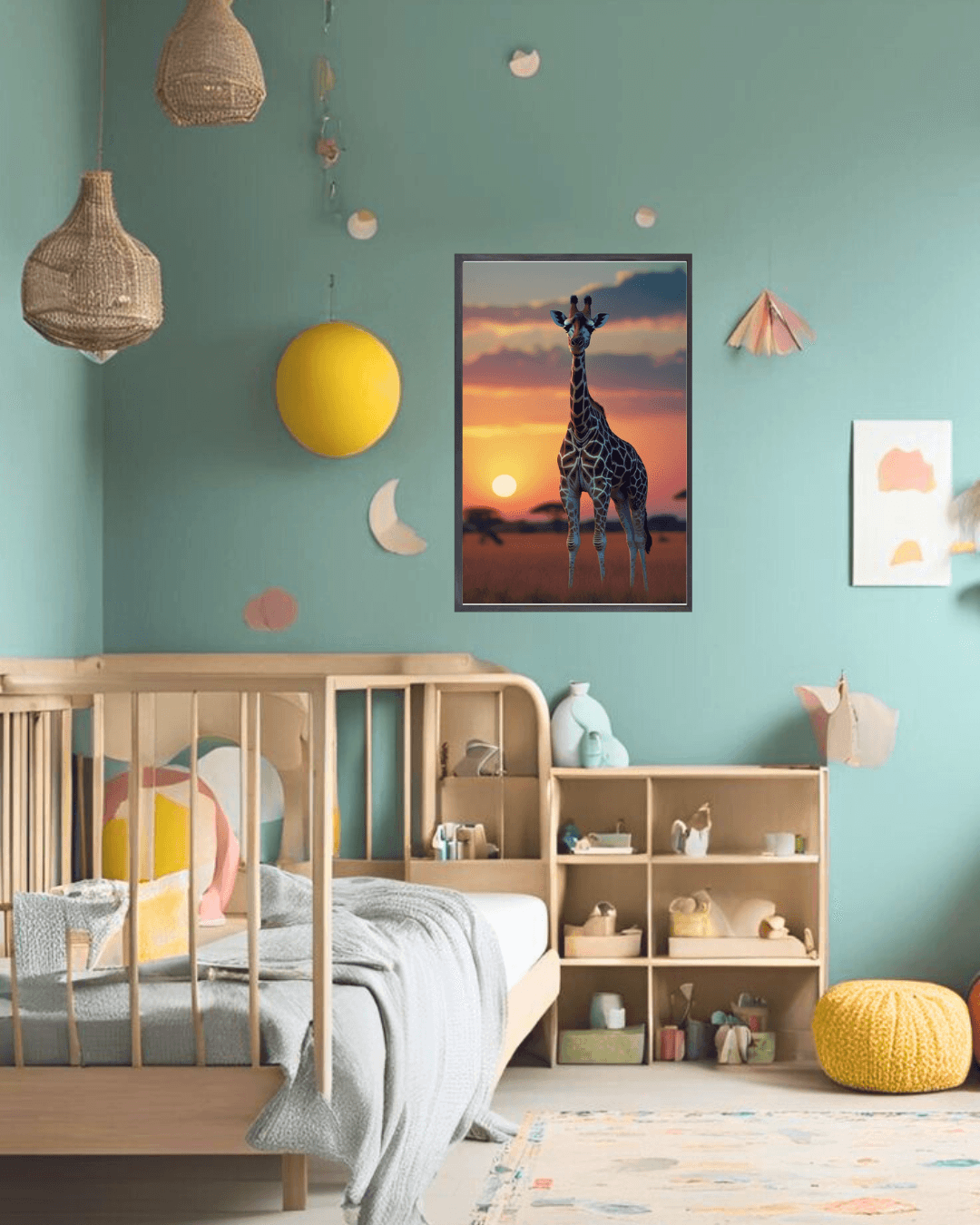 30x40  Çerçeveli Çocuk Odası Duvar Dekoru