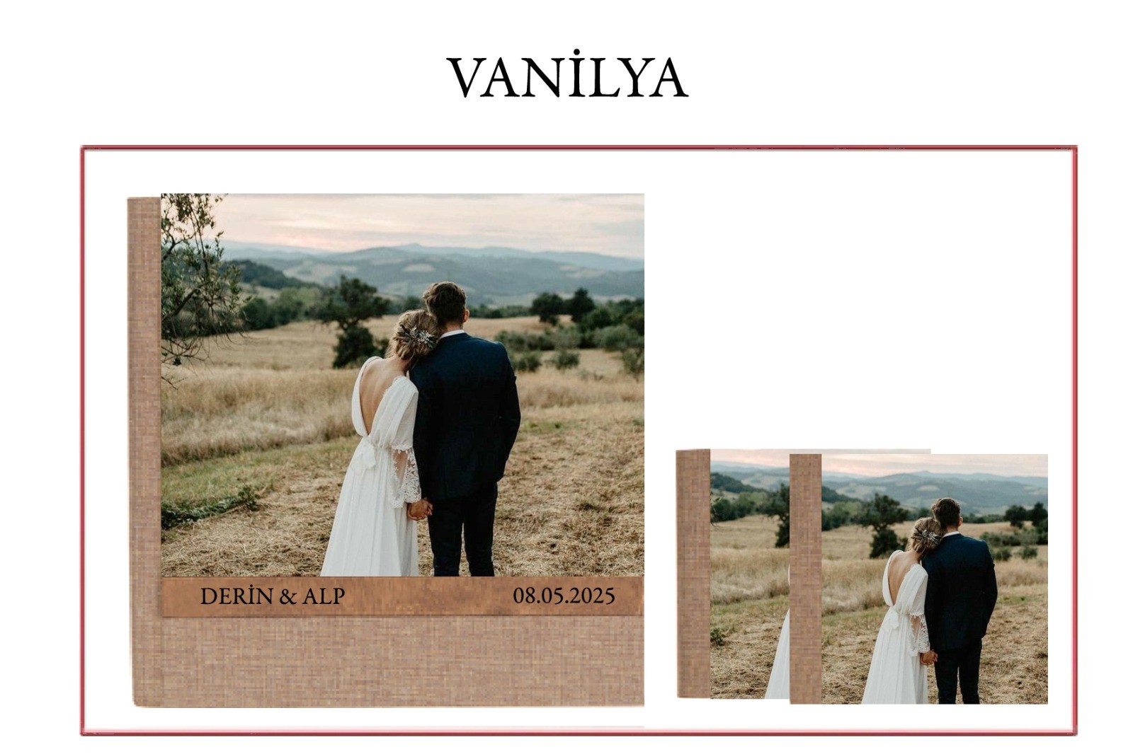 VANİLYA PANORAMİK ALBÜM 30X60 2 ADET AİLELİ