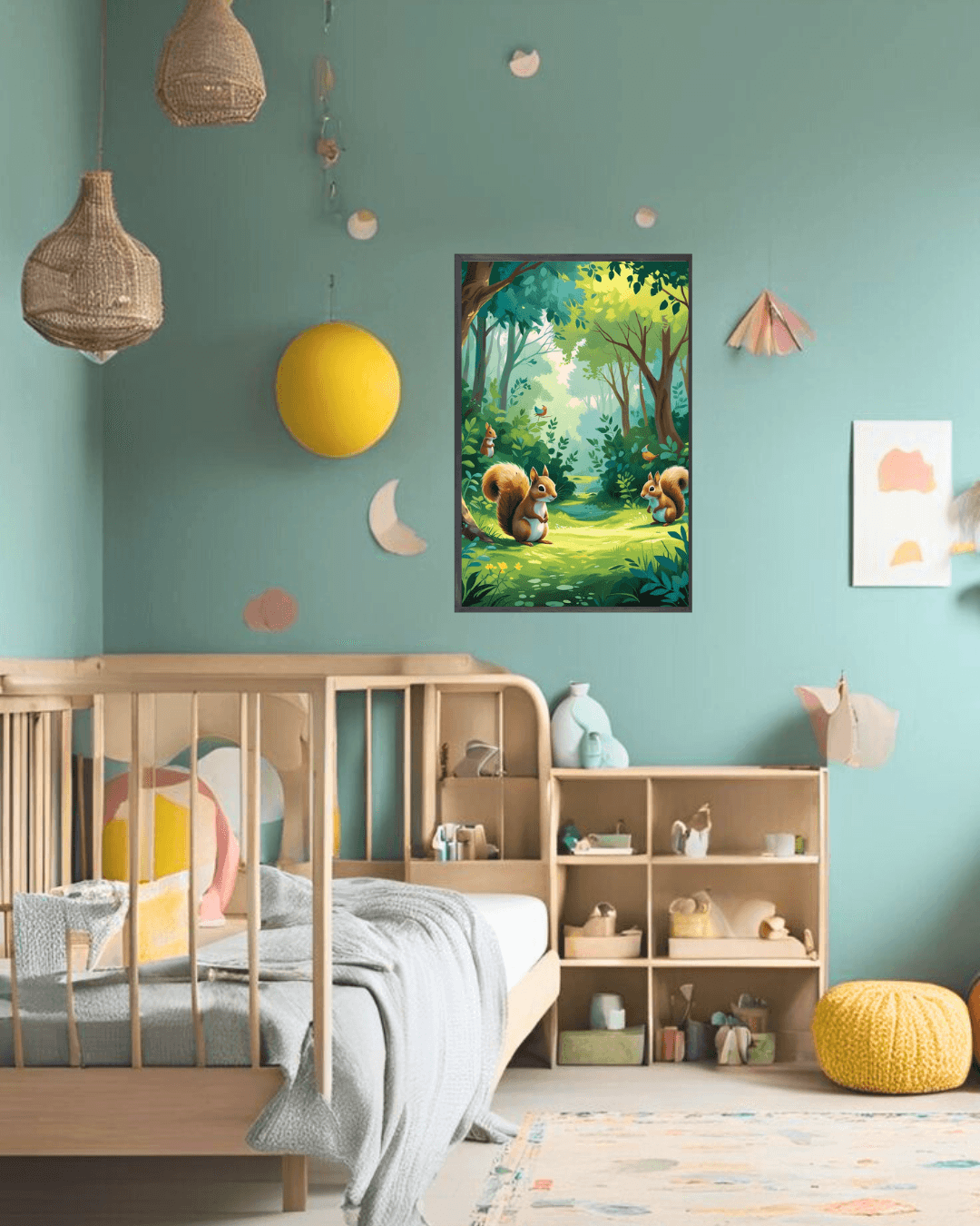 30x40  Çerçeveli Çocuk Odası Duvar Dekoru