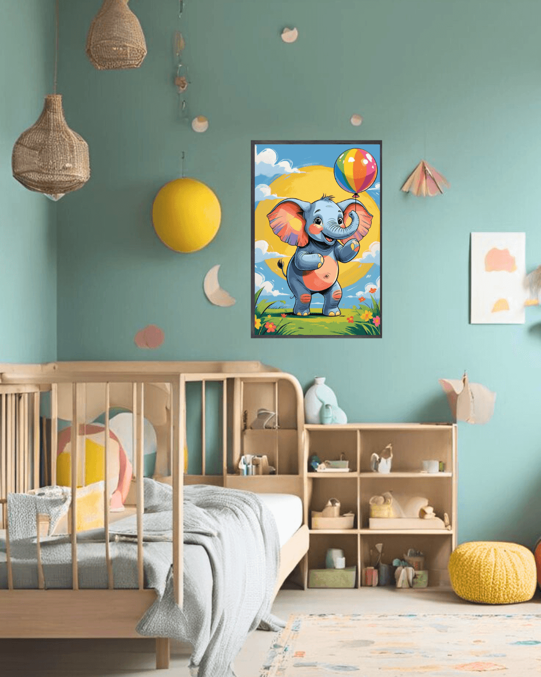 30x40  Çerçeveli Çocuk Odası Duvar Dekoru