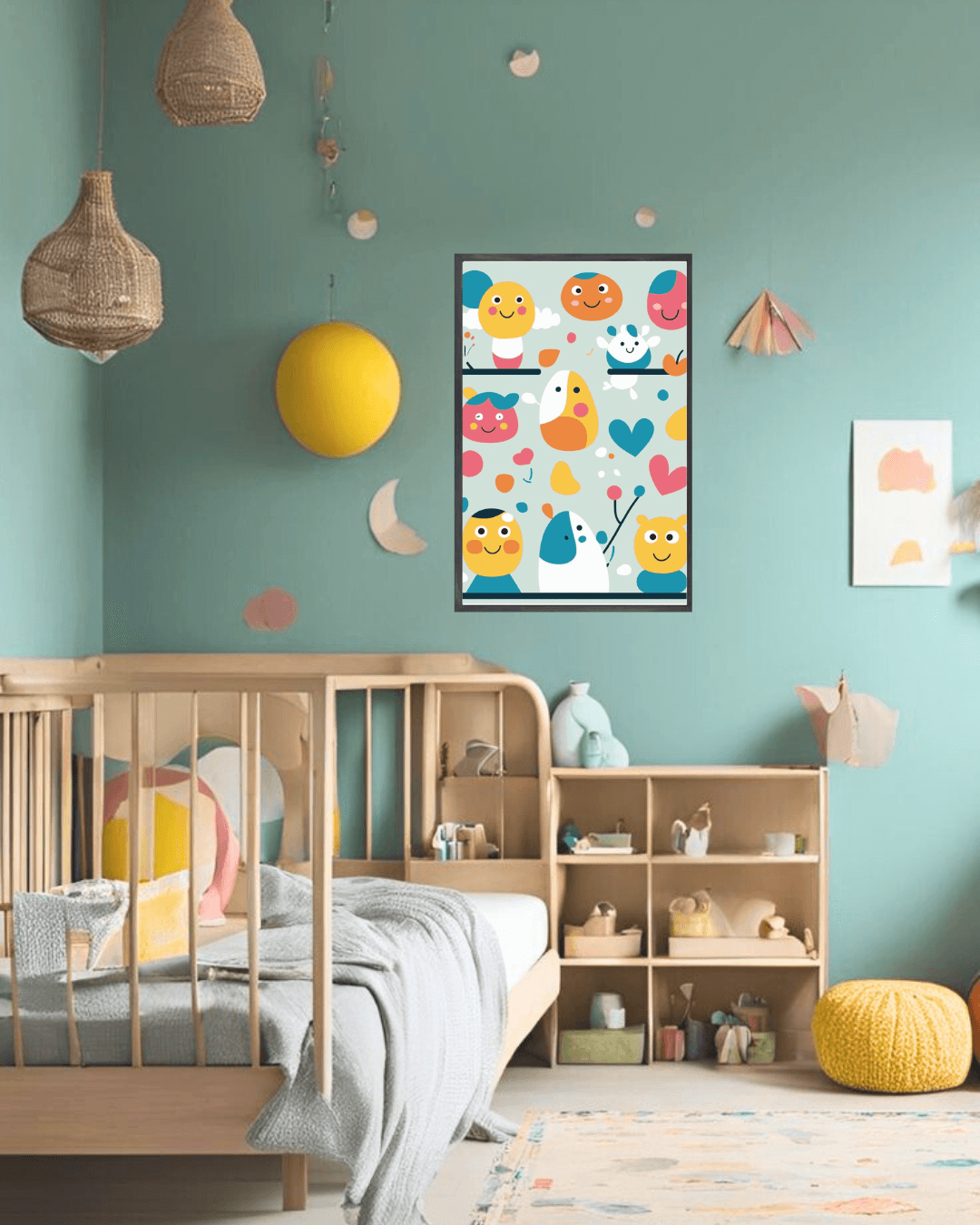 30x40  Çerçeveli Çocuk Odası Duvar Dekoru