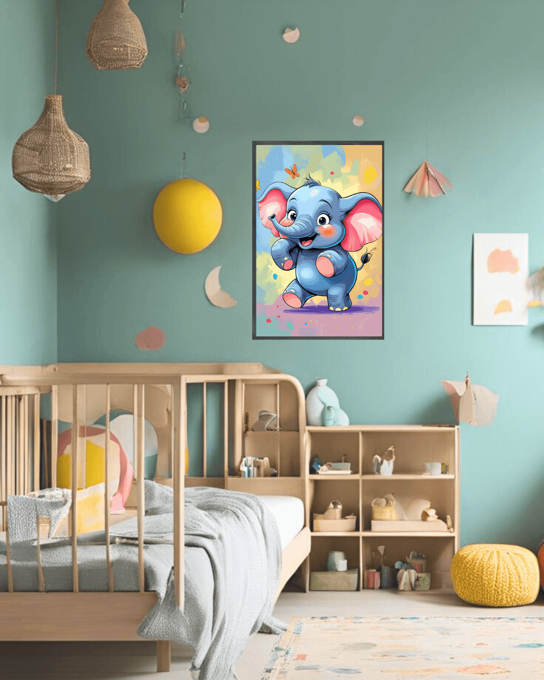 30x40  Çerçeveli Çocuk Odası Duvar Dekoru