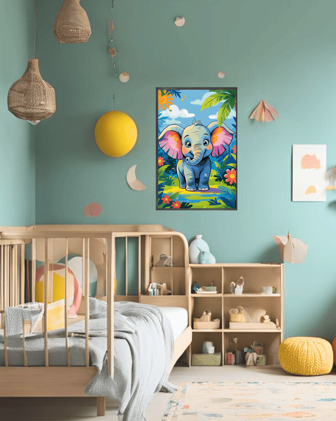 30x40  Çerçeveli Çocuk Odası Duvar Dekoru