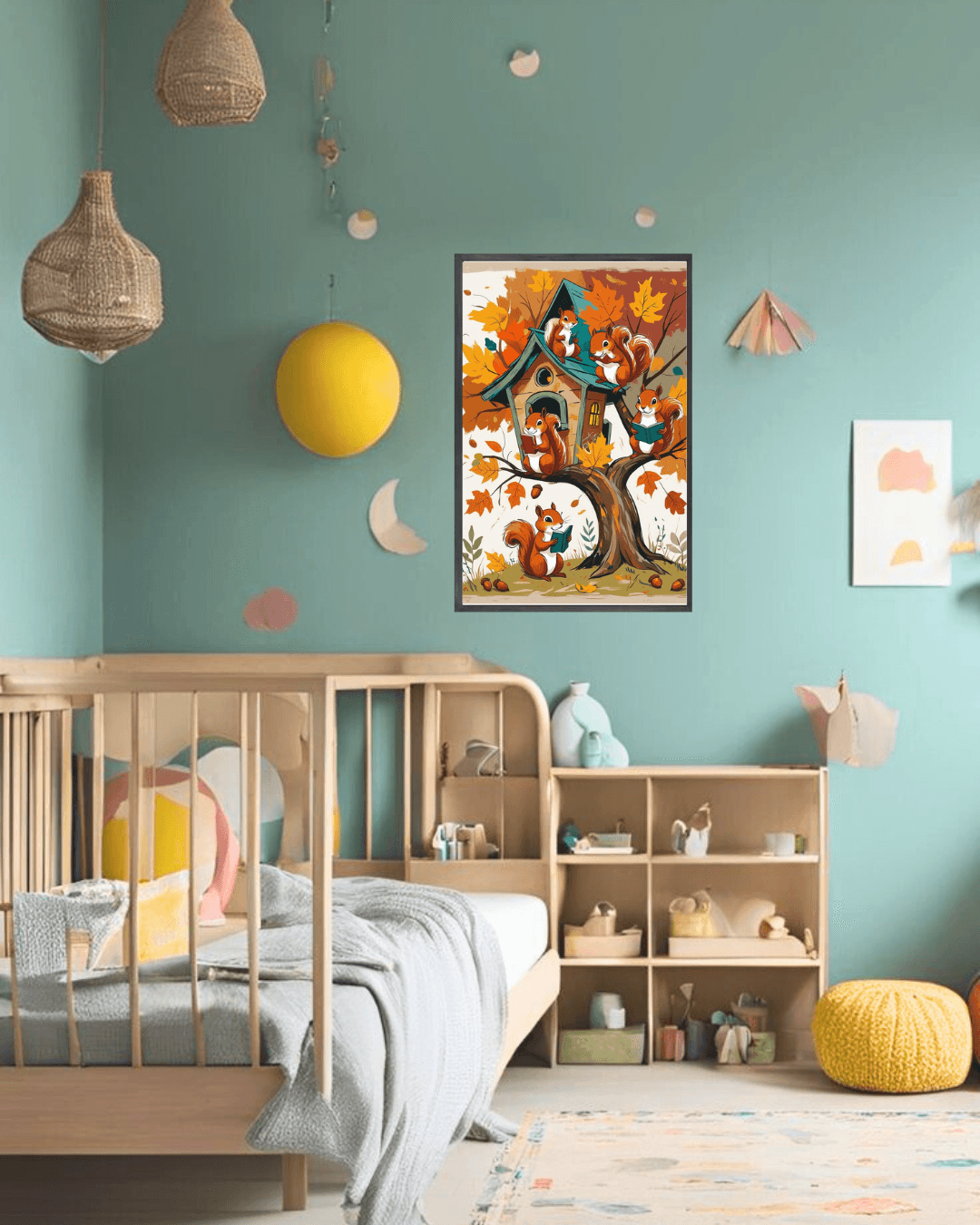 30x40 Çerçeveli Çocuk Odası Duvar Dekoru