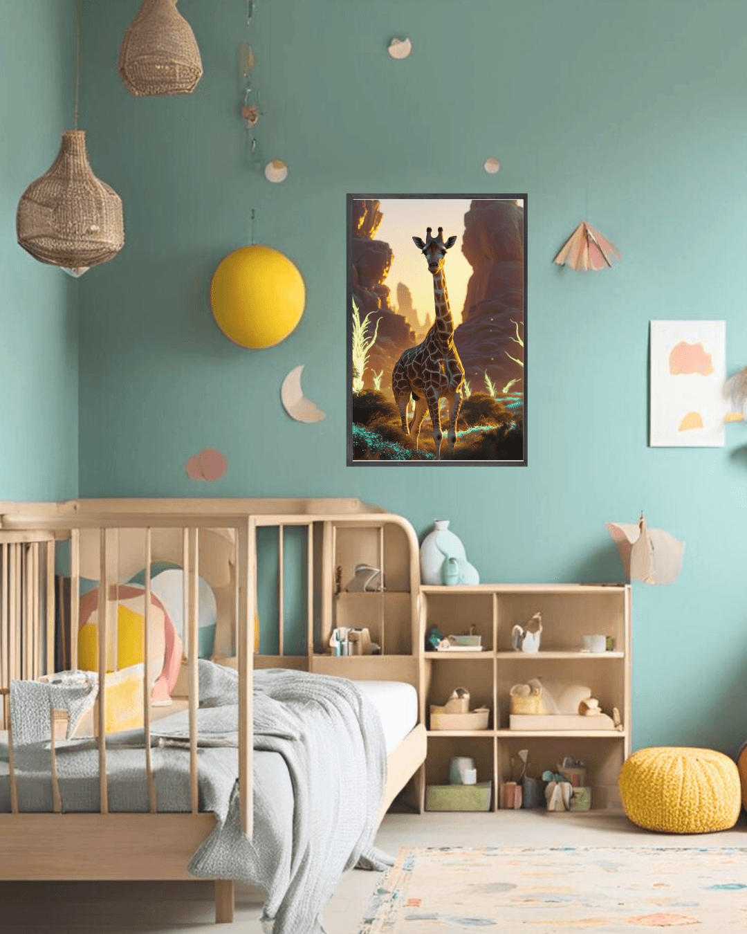30x40  Çerçeveli Çocuk Odası Duvar Dekoru