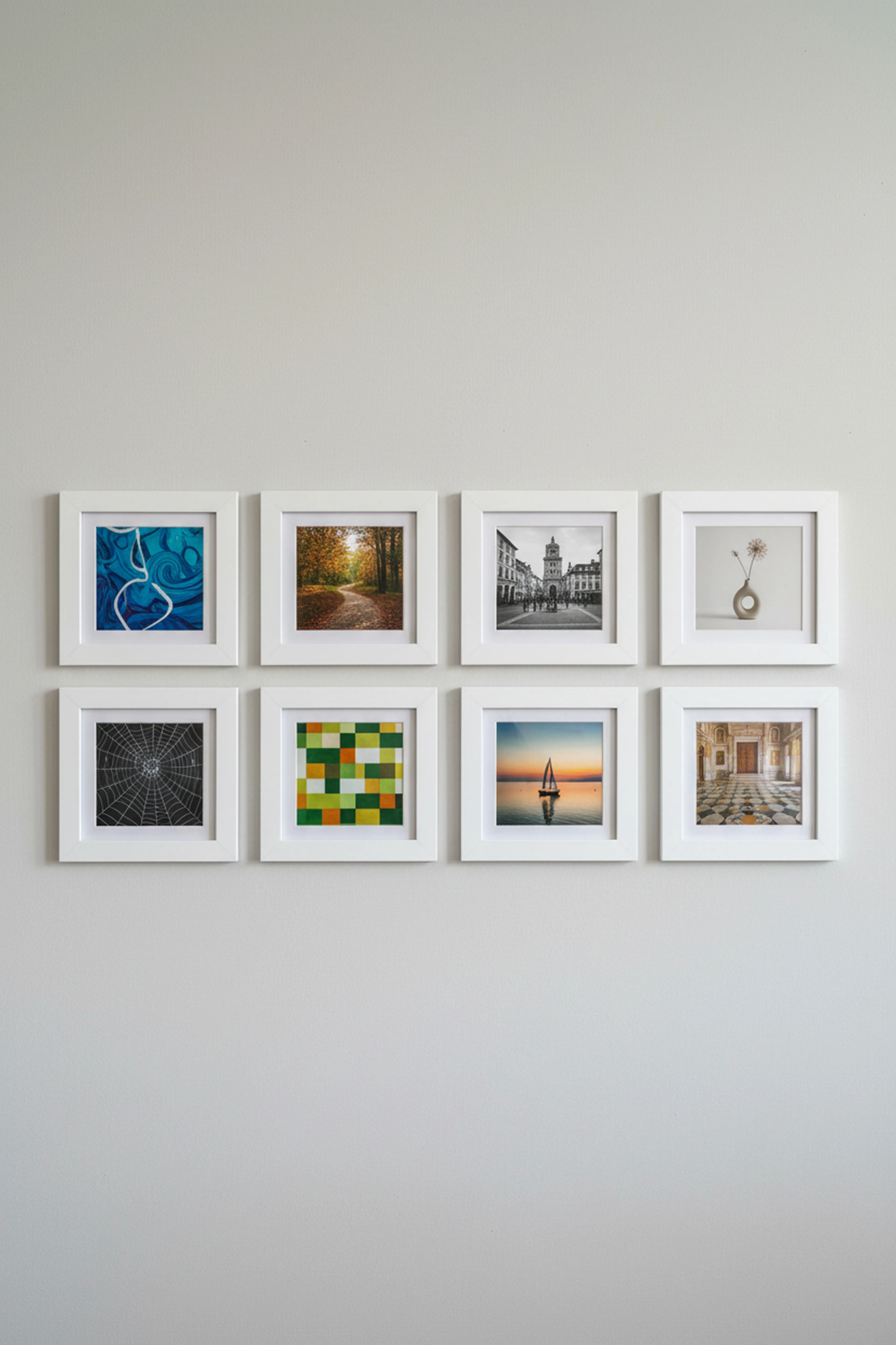 BEYAZ KARE ÇERÇEVE