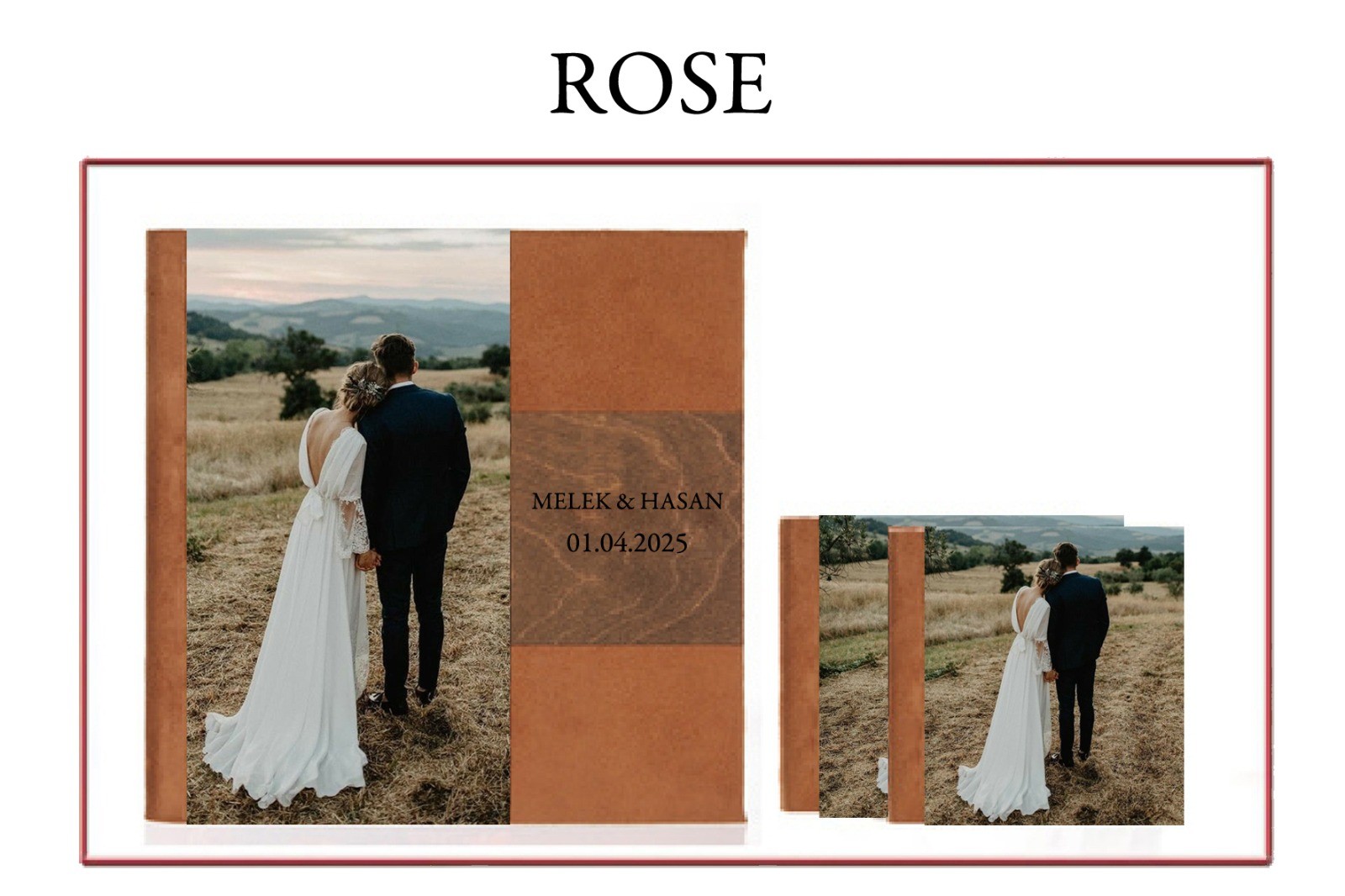 ROSE PANORAMİK ALBÜM 30X60 2 ADET AİLELİ 