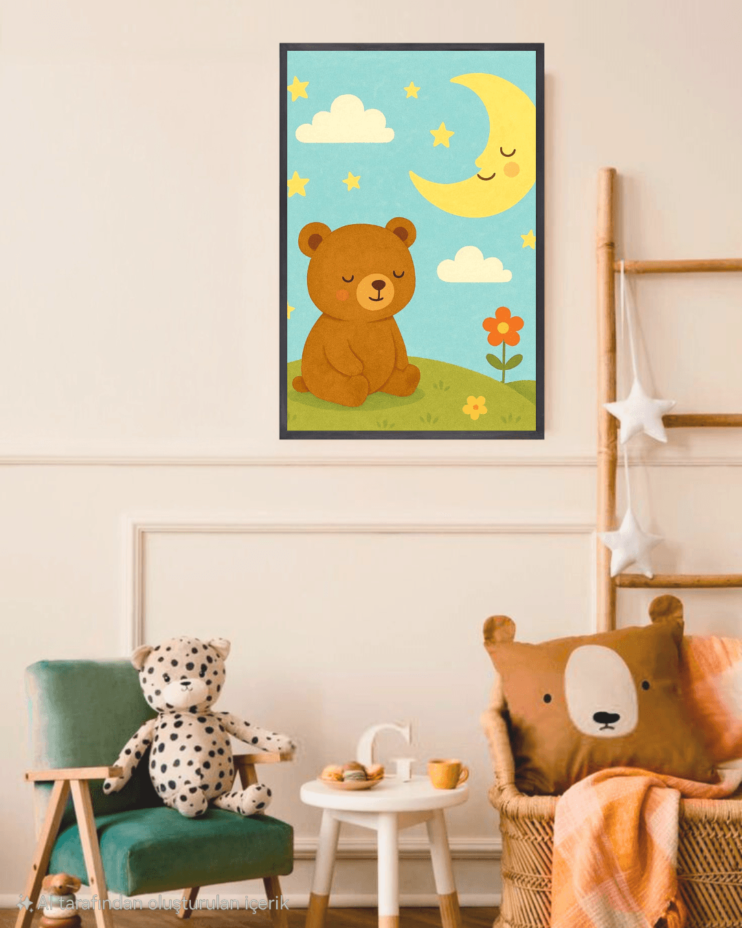 30x40 Çocuk Odası Çerçeveli Duvar Tablosu