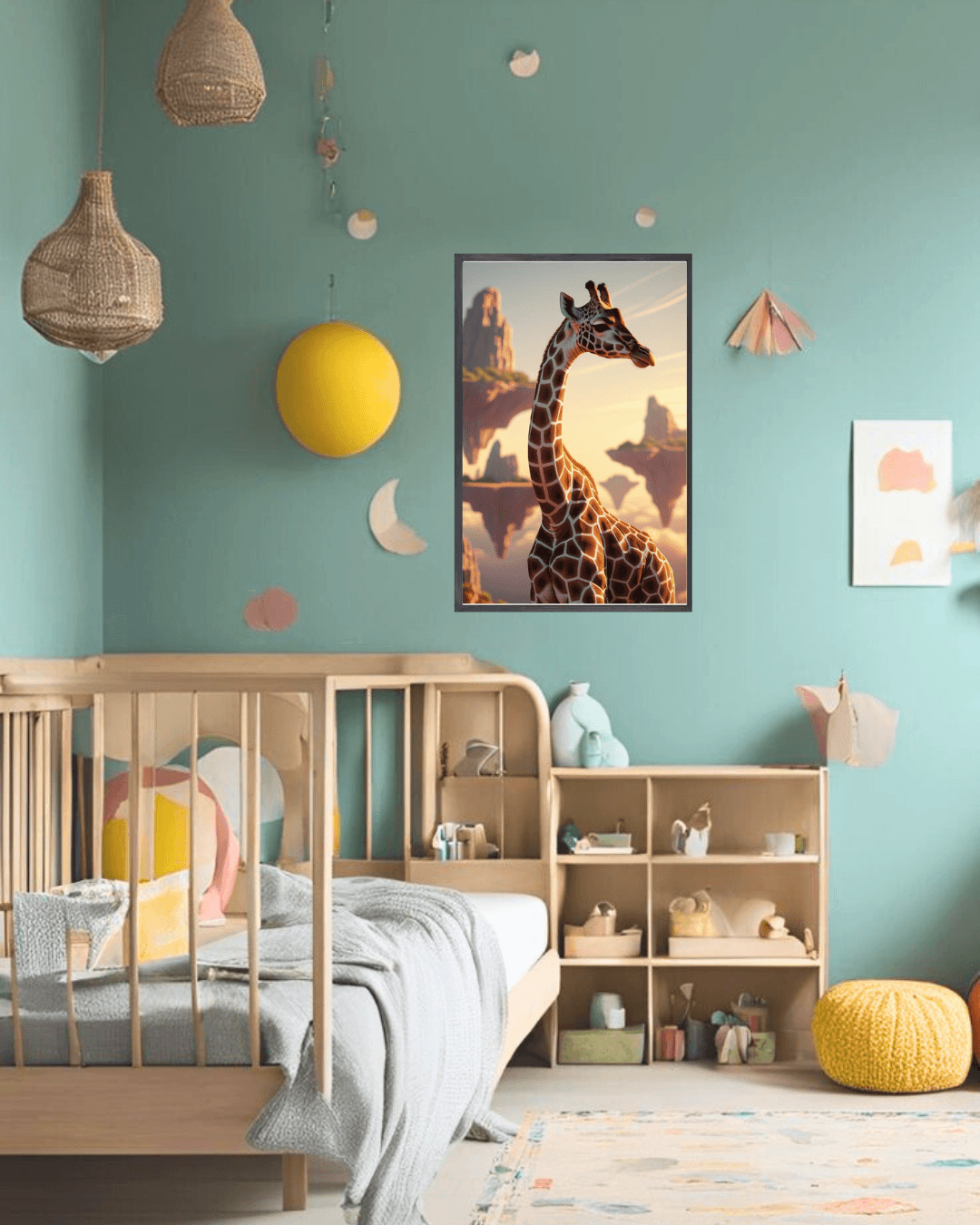 30x40  Çerçeveli Çocuk Odası Duvar Dekoru