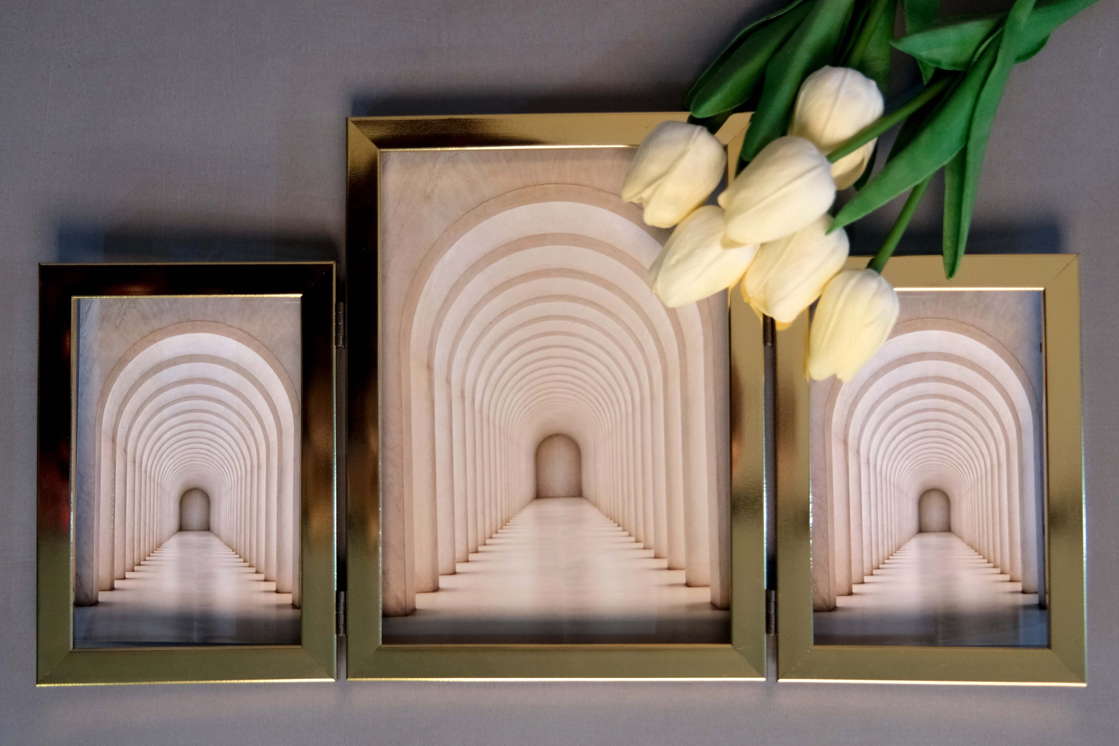 3LÜ PARLAK GOLD ÇERÇEVE 10X15 CM 15X21 CM