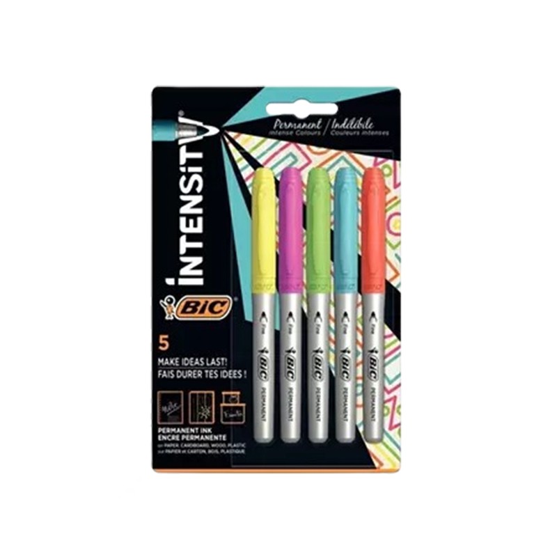 BIC INTENSITY PERMANENT MARKÖR 5'Lİ BLİSTER