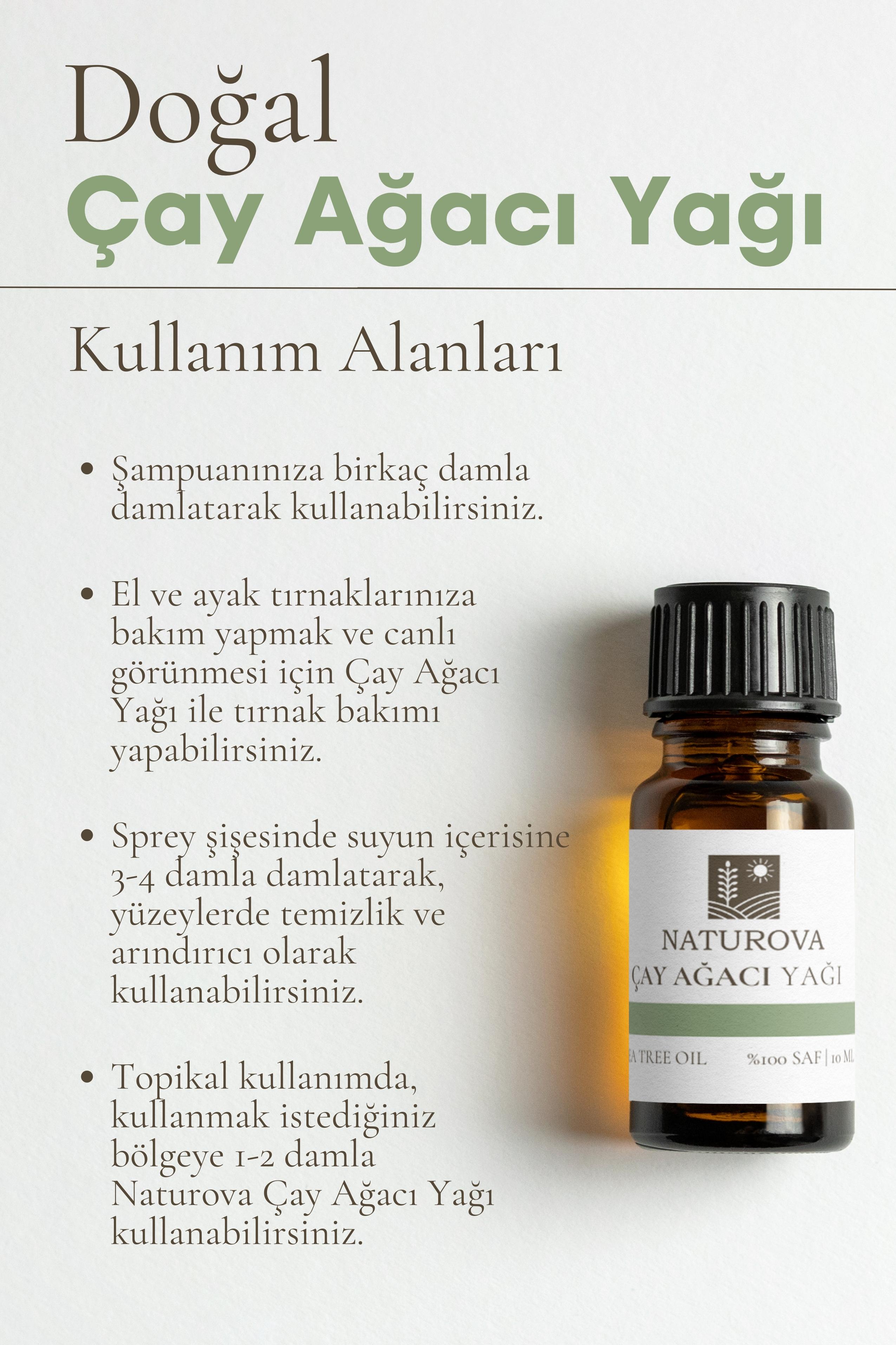 Çay Ağacı Yağı %100 Saf ve Uçucu Yağ 10 ml