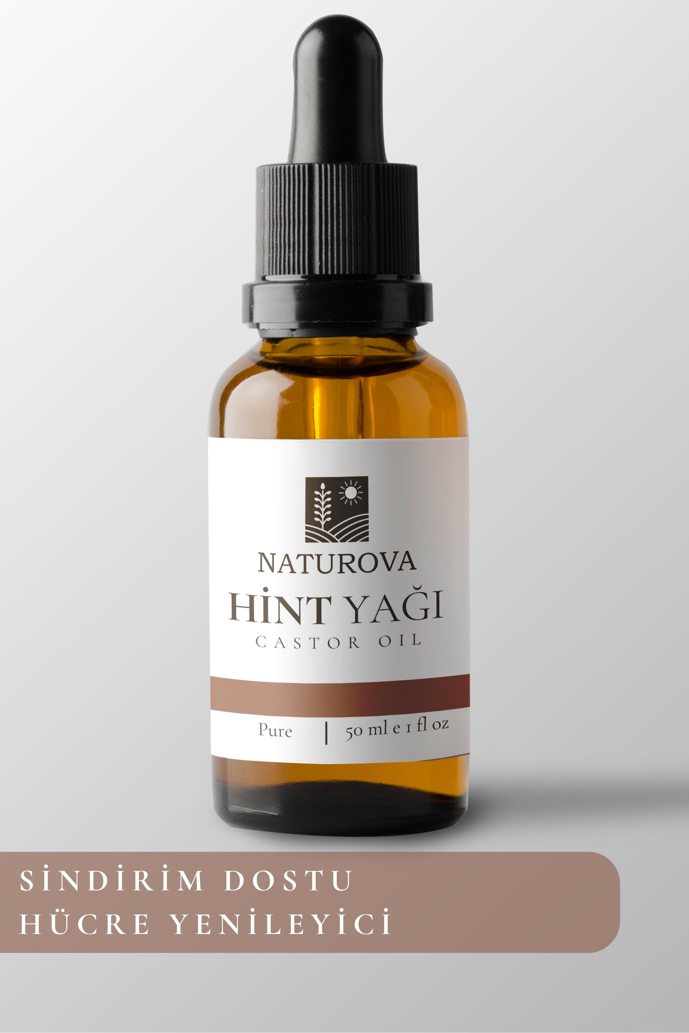 Hint Yağı Castor Oil Soğuk Sıkım %100 Saf 50 ml