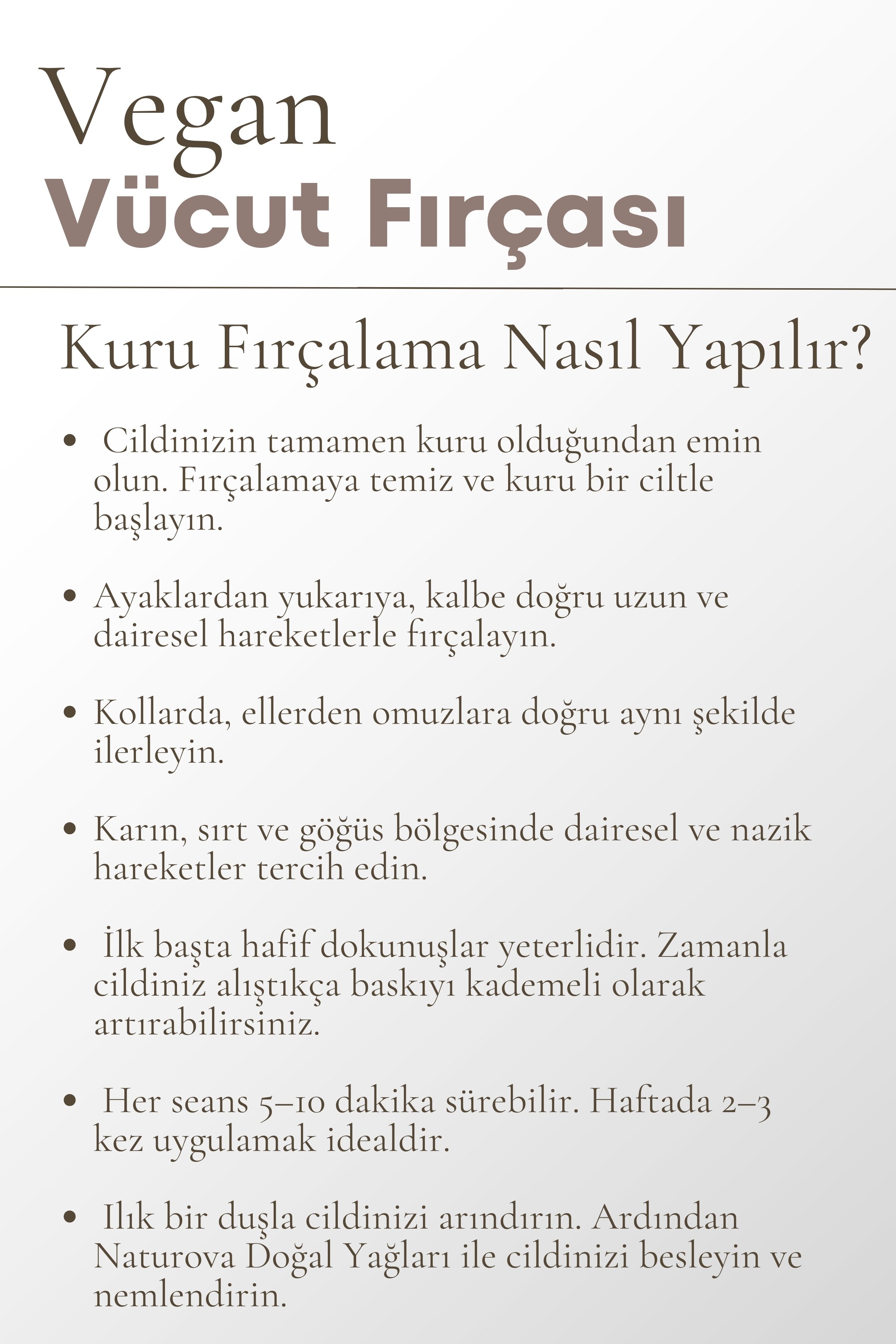 Vegan Tampiko Otu Vücut Fırçası