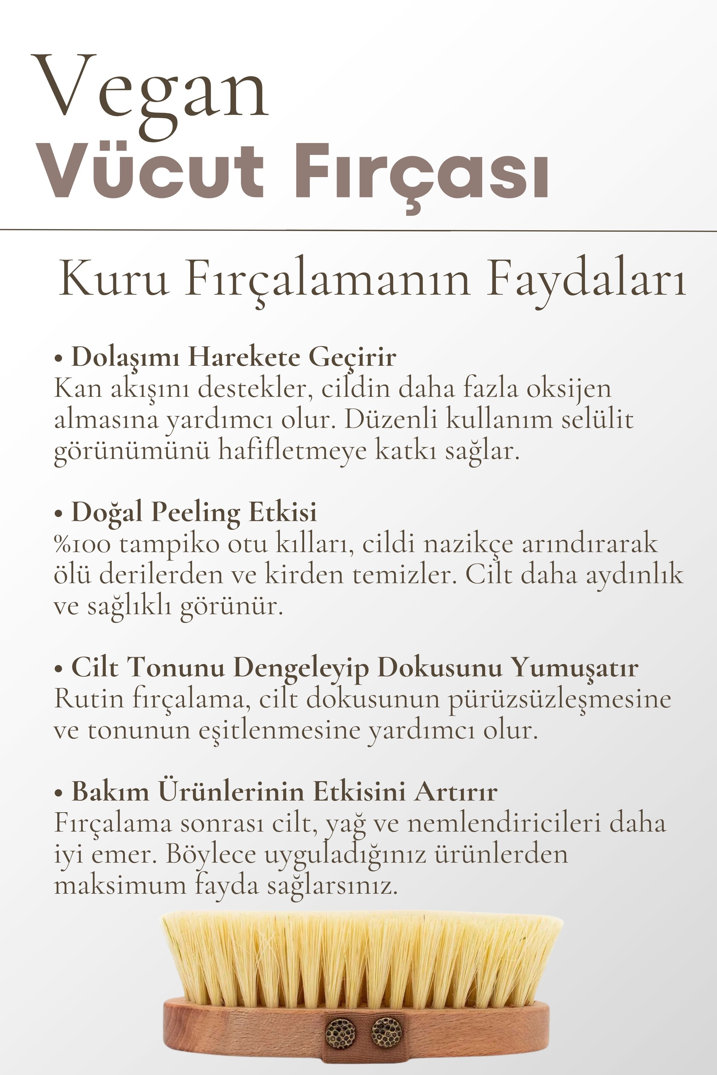 Vegan Tampiko Otu Vücut Fırçası