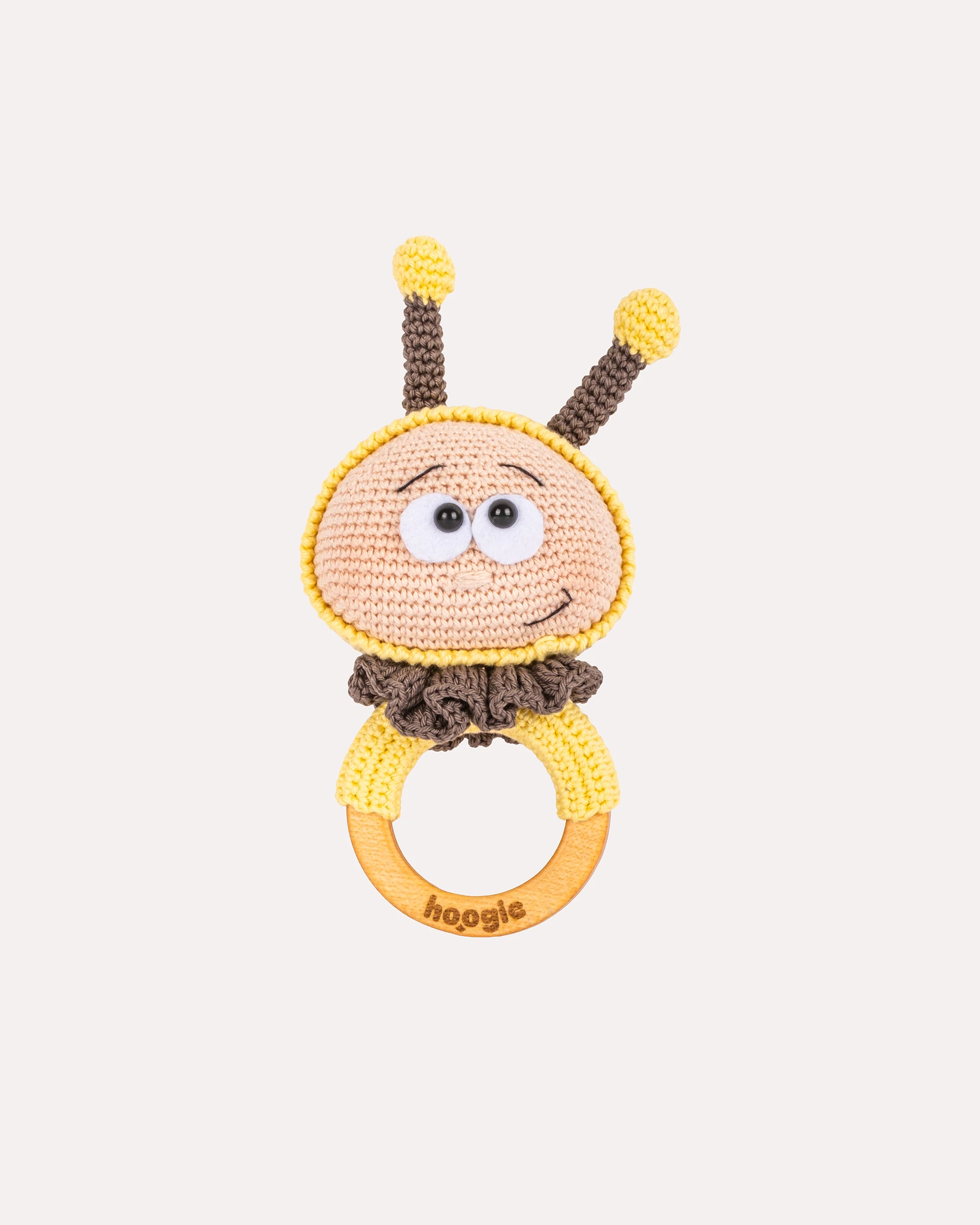 Bee Happy Amigurumi Oyuncak & Çıngırak Seti