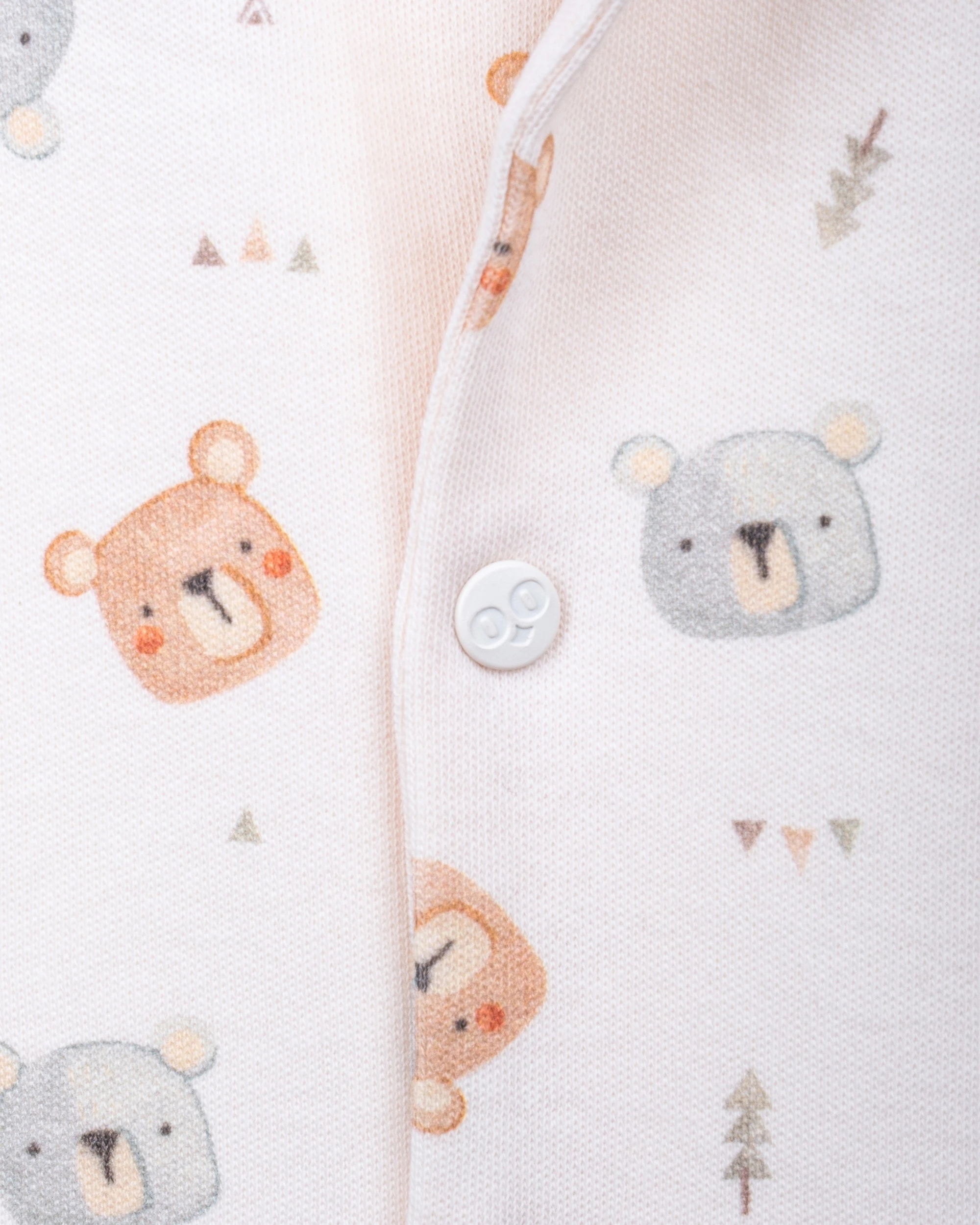 2'li Patikli Çıtçıtlı Teddy Bebek & Yenidoğan Tulum Seti - Ekru & Mint