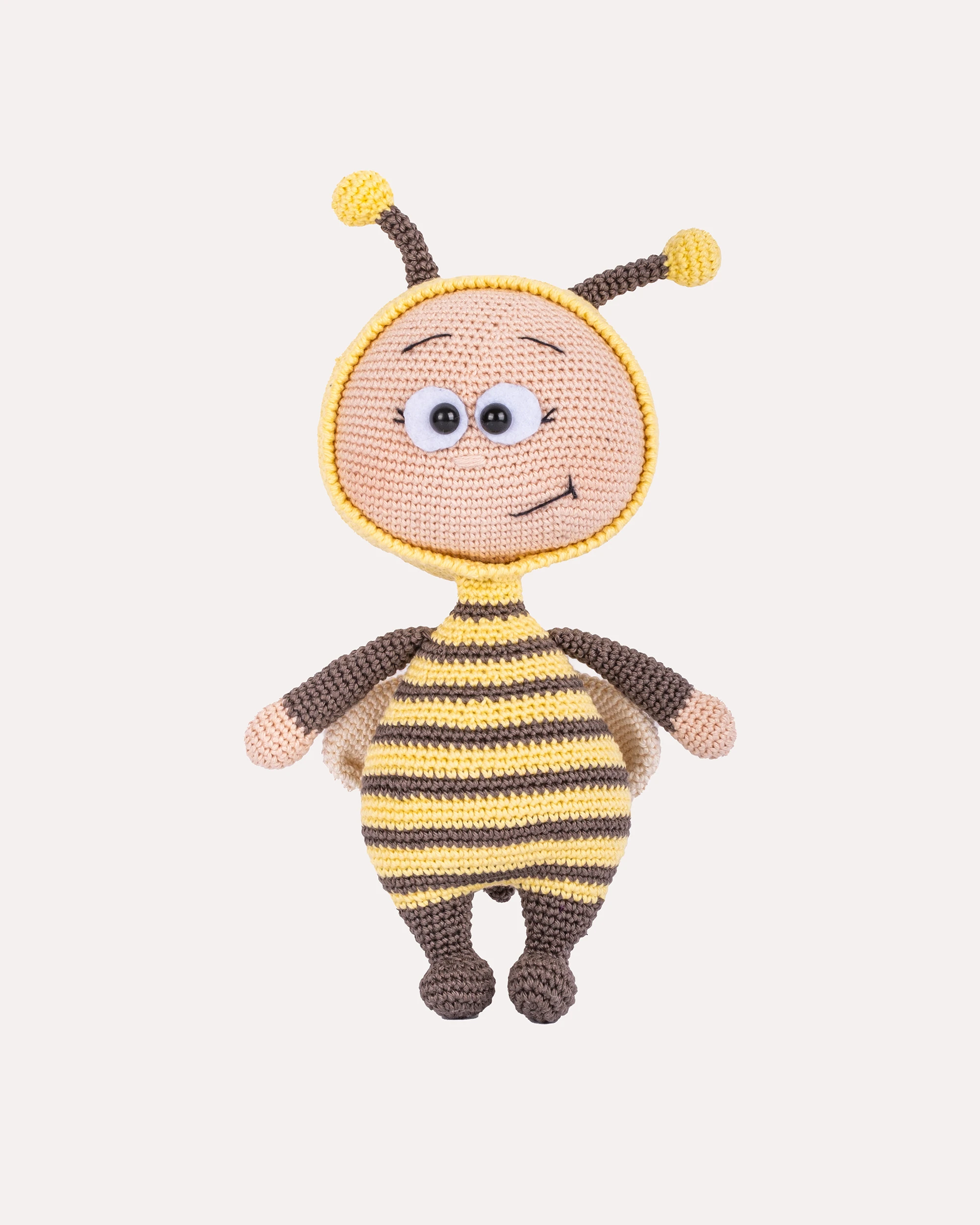 Bee Happy Amigurumi Oyuncak & Çıngırak Seti