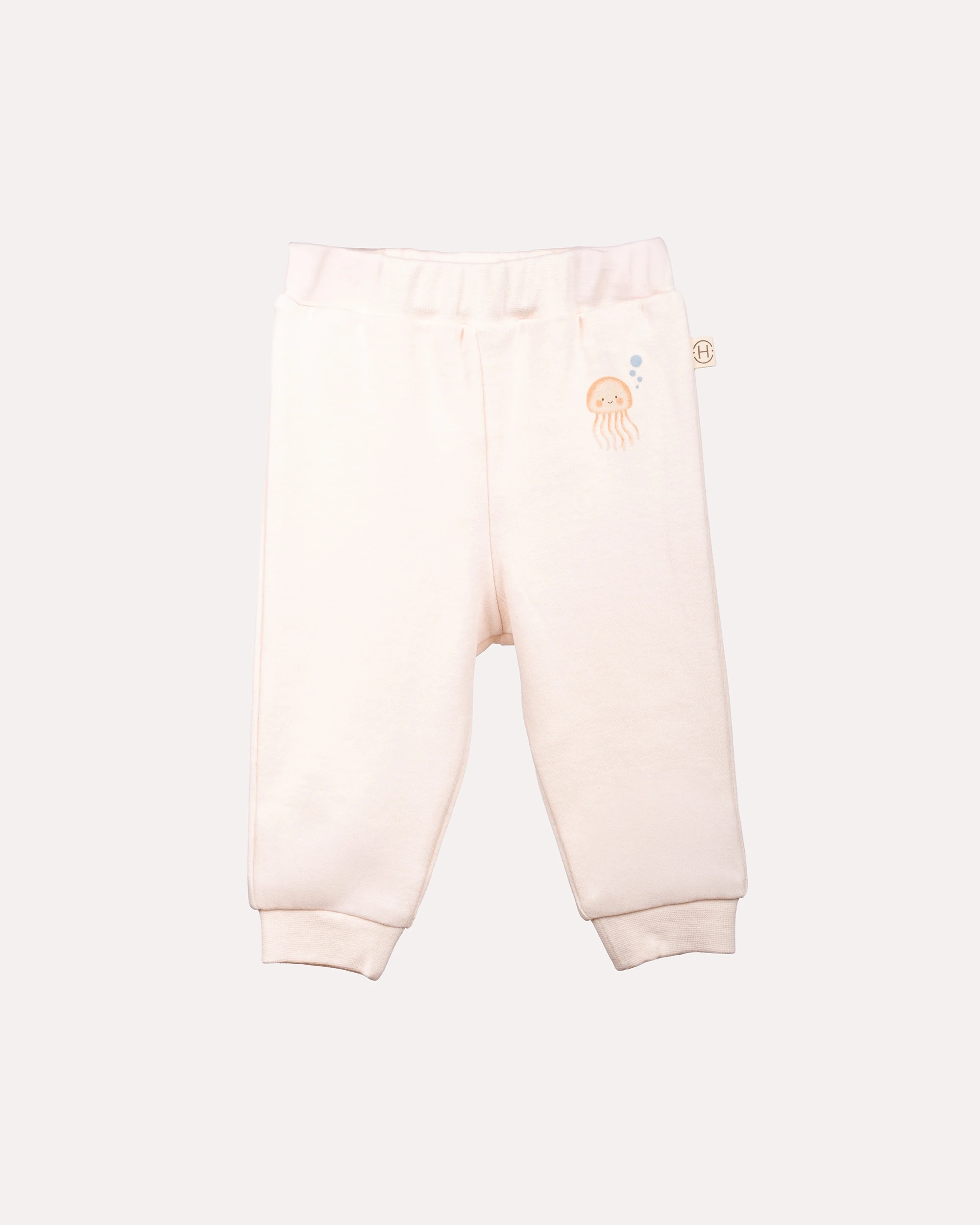 2li Alt -Üst Ocean Desenli Takım - Ekru