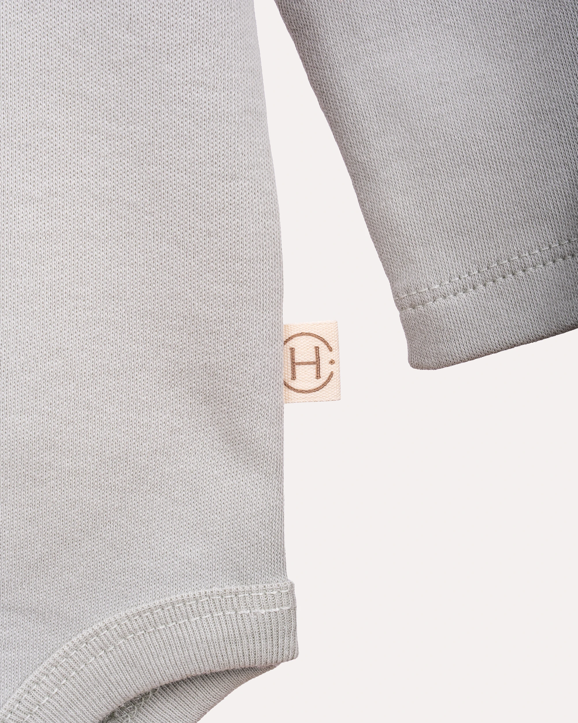 2’li Uzun Kollu Teddy Desenli Bebek Body/Zıbın - Ekru & Mint