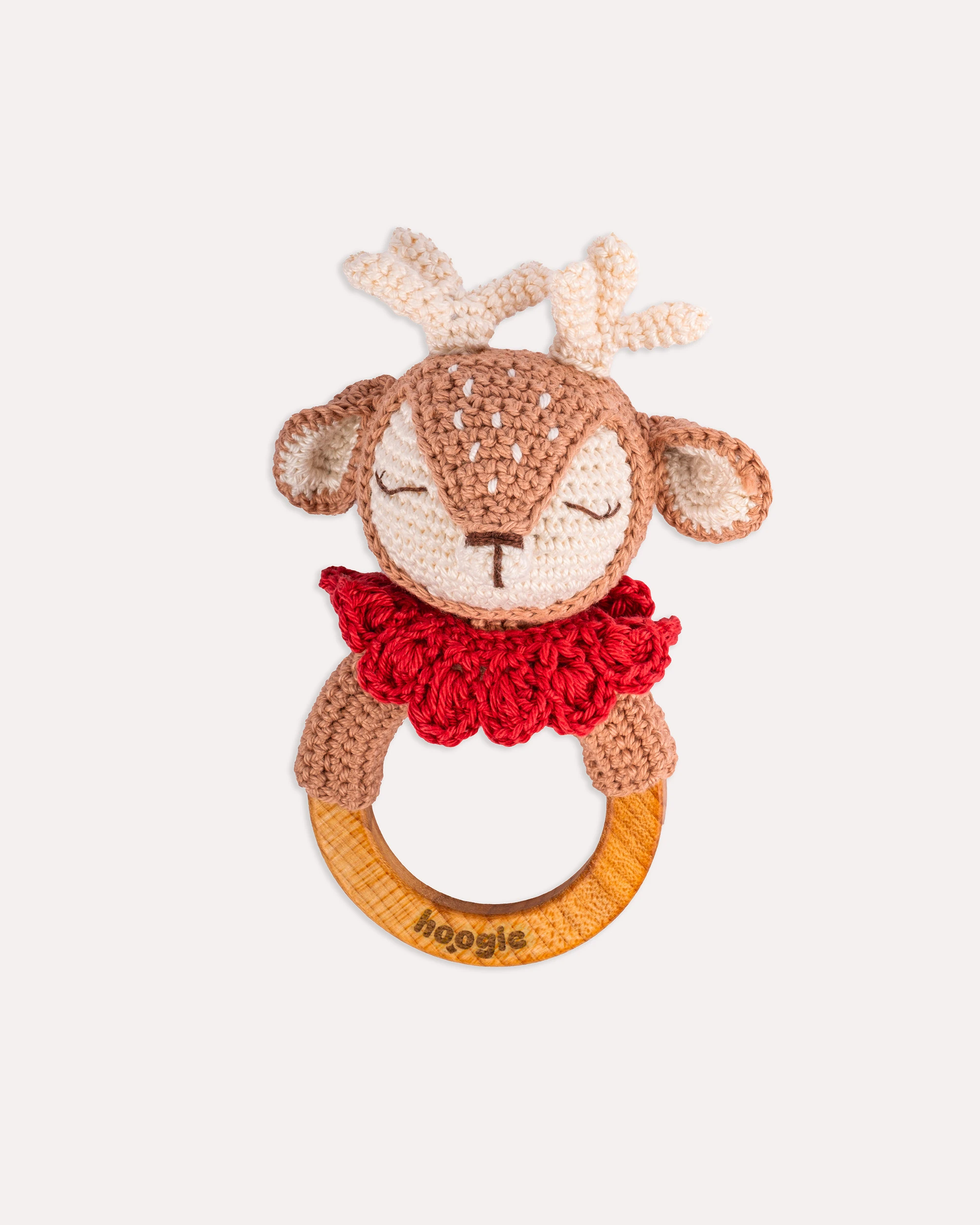 Rudy the Deer Set Amigurimi Oyuncak & Çıngırak Seti