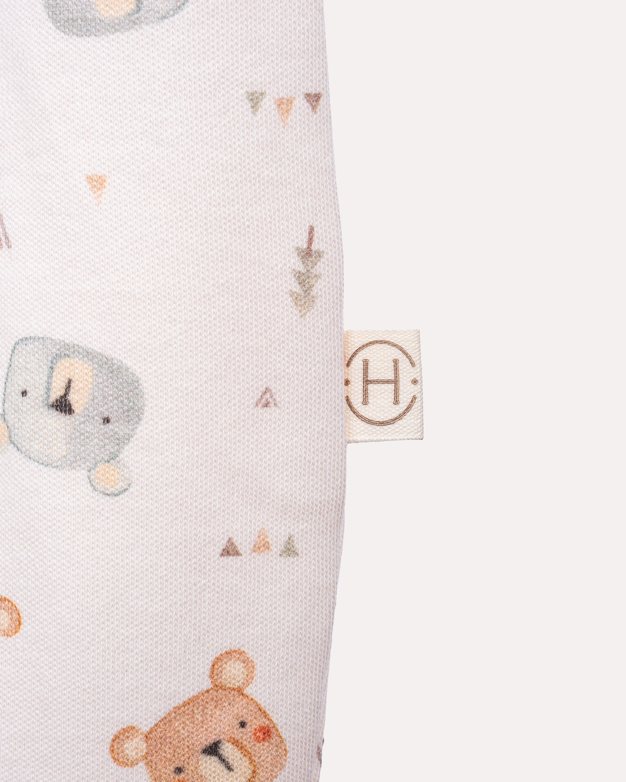 2'li Patikli Çıtçıtlı Teddy Bebek & Yenidoğan Tulum Seti - Ekru & Mint