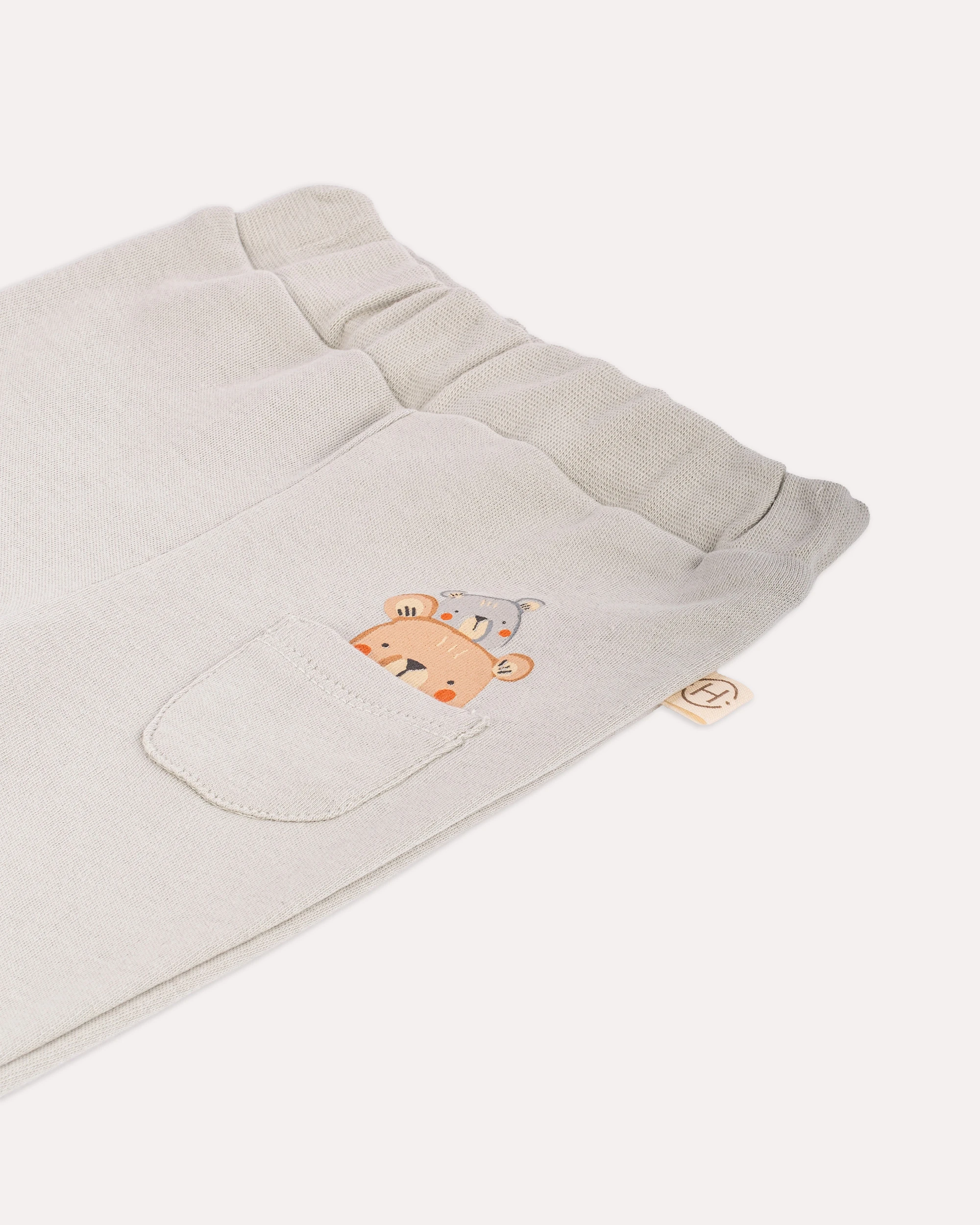 2'li Alt -Üst Teddy Desenli Takım - Mint