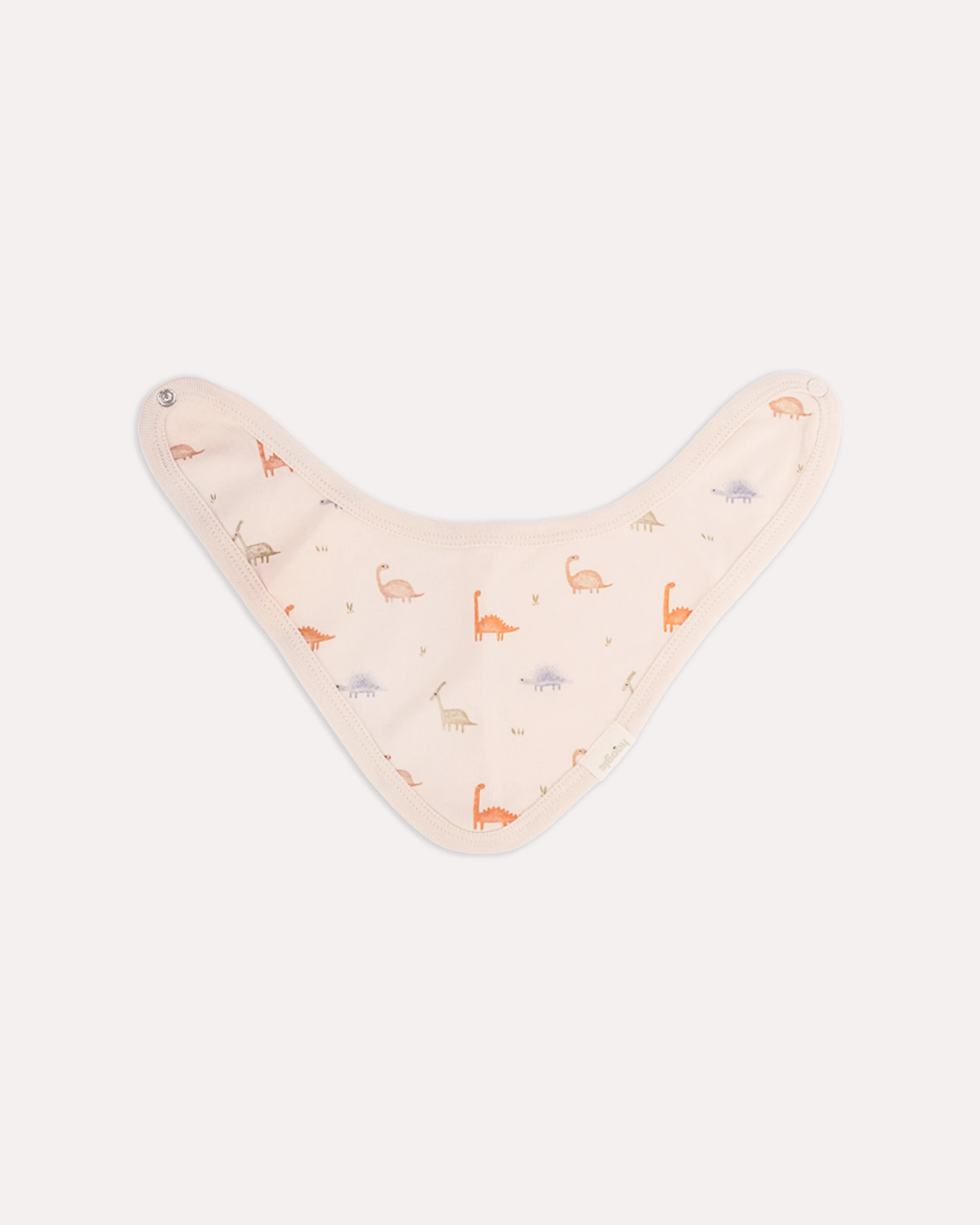 %100 Organik Pamuk GOTS Sertifikalı 4’lü Keseli Dinozor Yenidoğan Hastane Çıkışı Set - Pudra