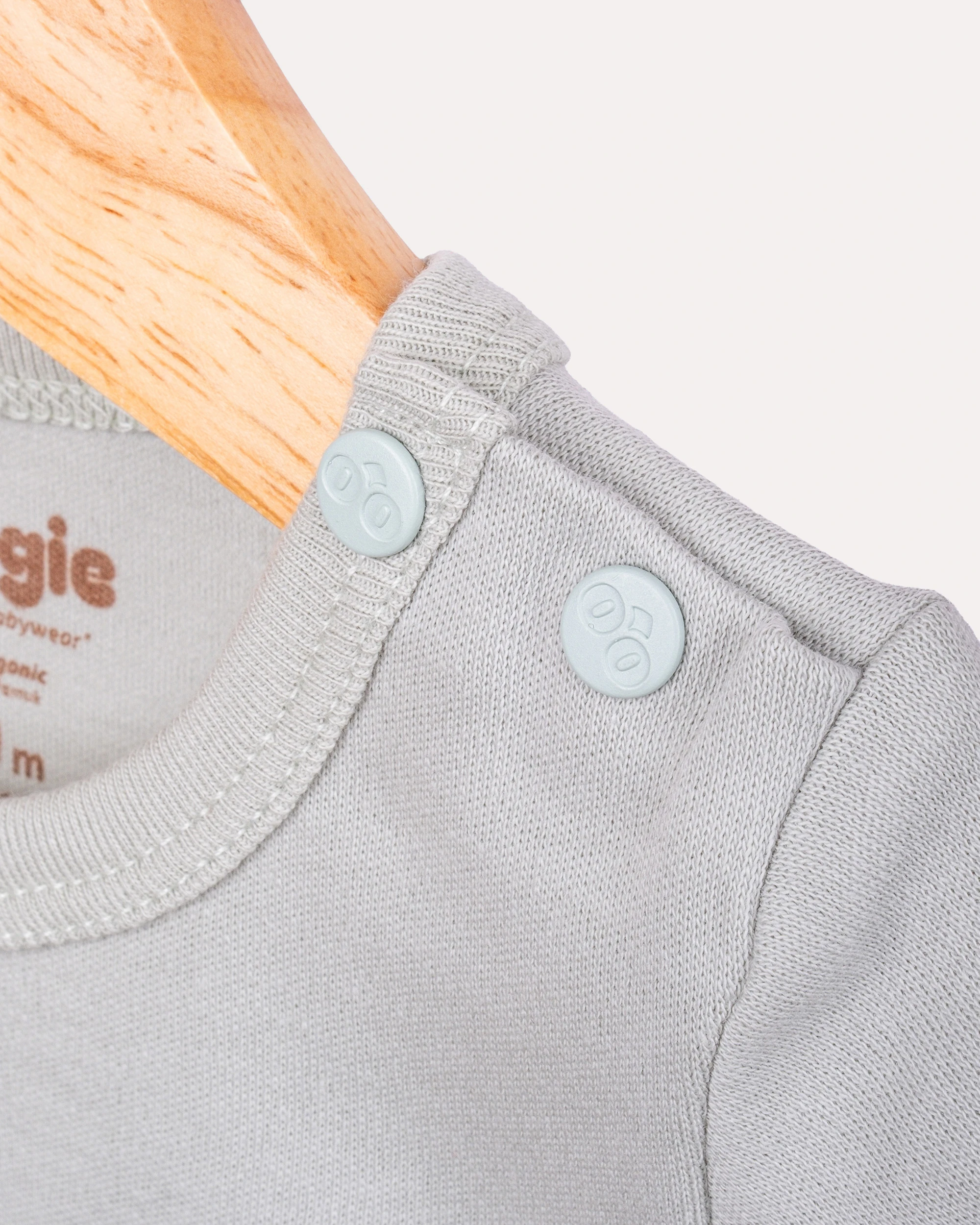 2’li Kısa Kollu Teddy Desenli Bebek Body/Zıbın Seti  - Ekru & Mint