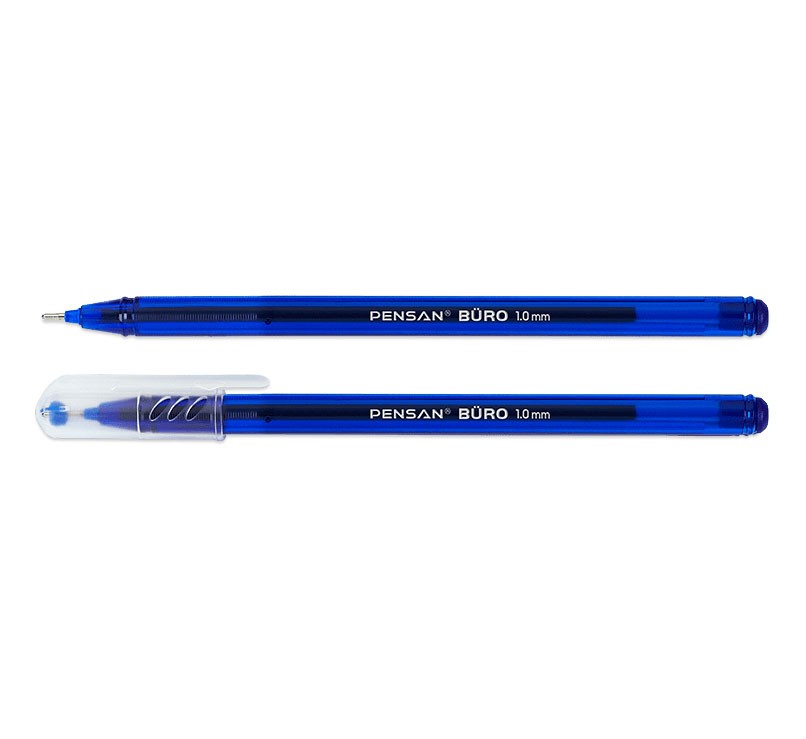 Pensan Büro 1.0 Mm Mavi Tükenmez Kalem