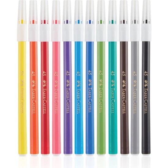 Faber Castell Yıkanılabilir 12 Renk Keçeli Kalem