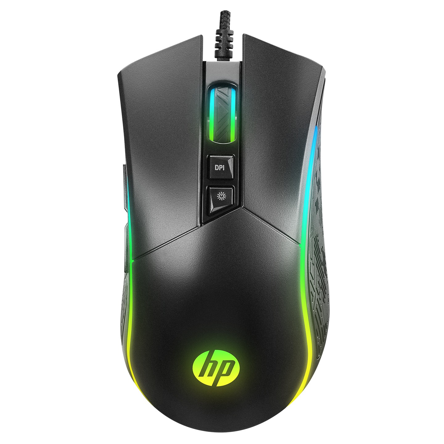 HP M220 4800 DPI Siyah RGB Oyuncu Mouse