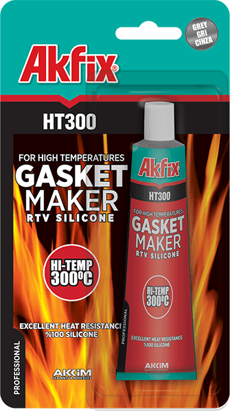 AKFİX HT300 Yüksek Isı Silikonu 50ml