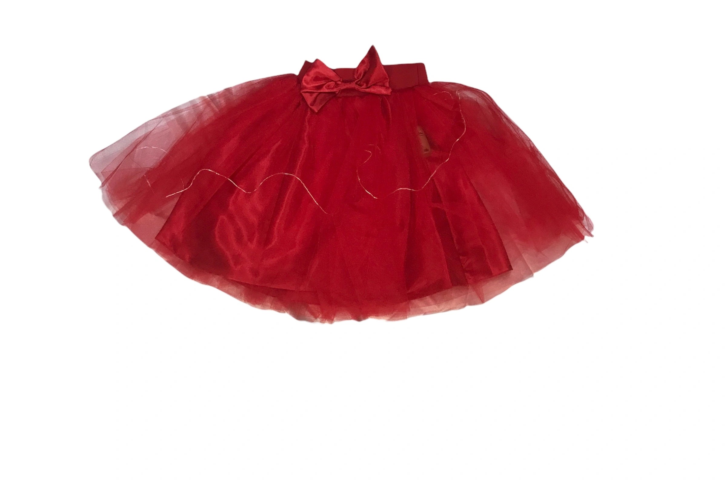 Soie Cotton Kız Çocuk Işıklı Tütü Etek  - Kırmızı - 10000187410