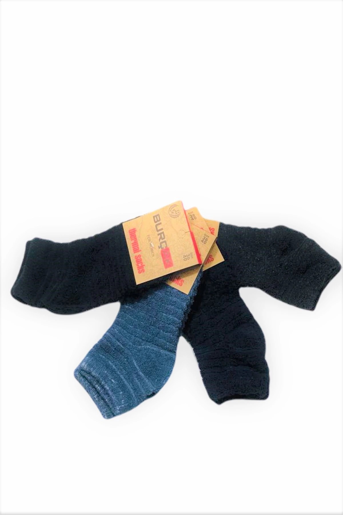Soie Cotton Kadın Ters Havlu 4'lü Çorap - Karışık - 10000STC009
