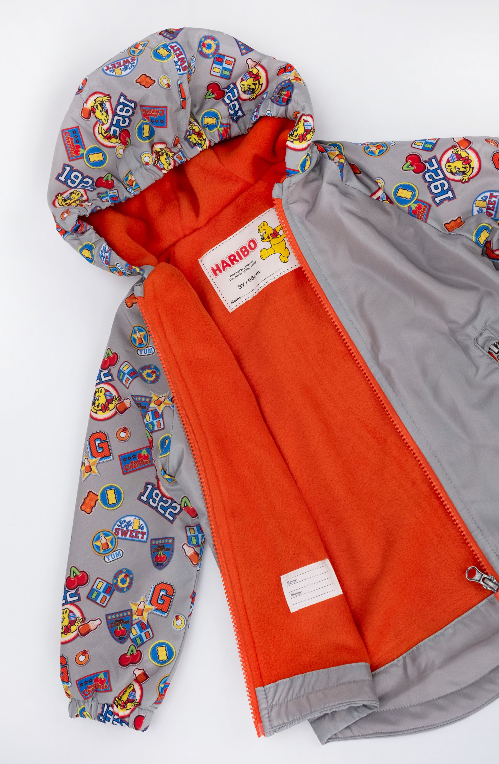 Haribo Çocuk Patch Baskı Mont - gri