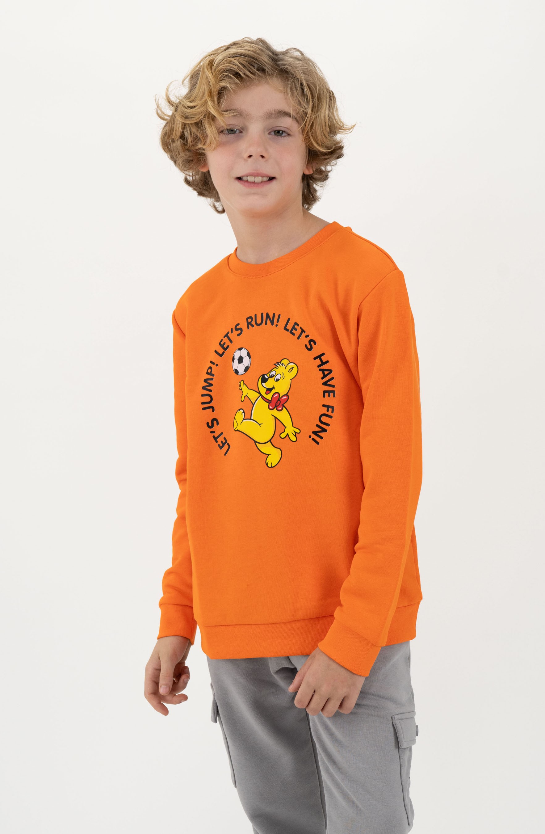 Haribo Baskılı Çocuk Sweatshirt - turuncu