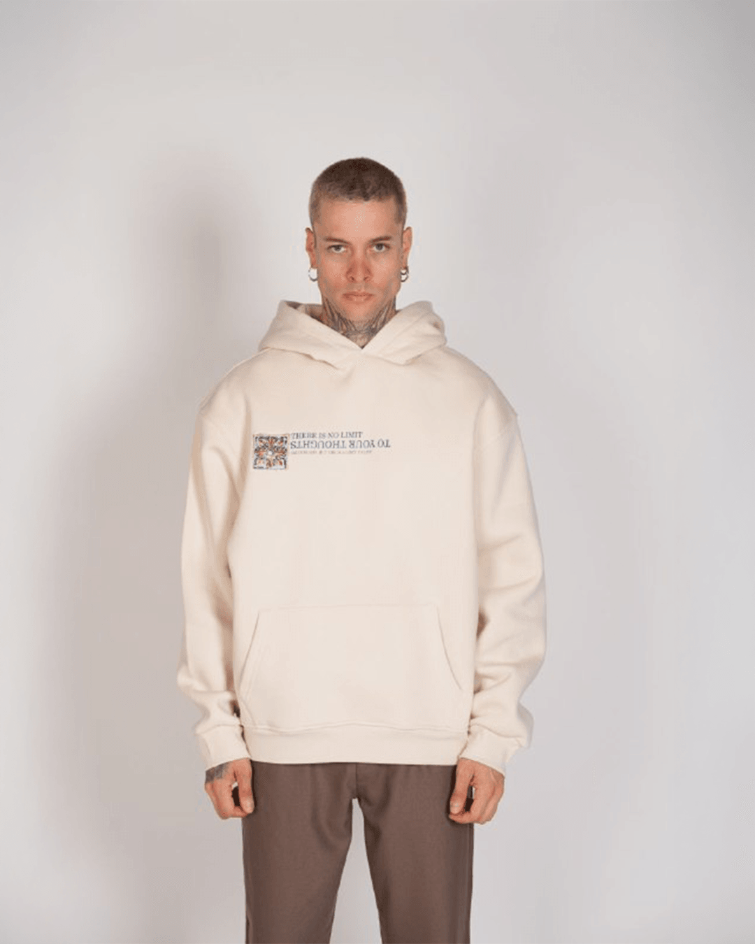 Summer Desen Basic Kapüşonlu Hoodie DH-1001