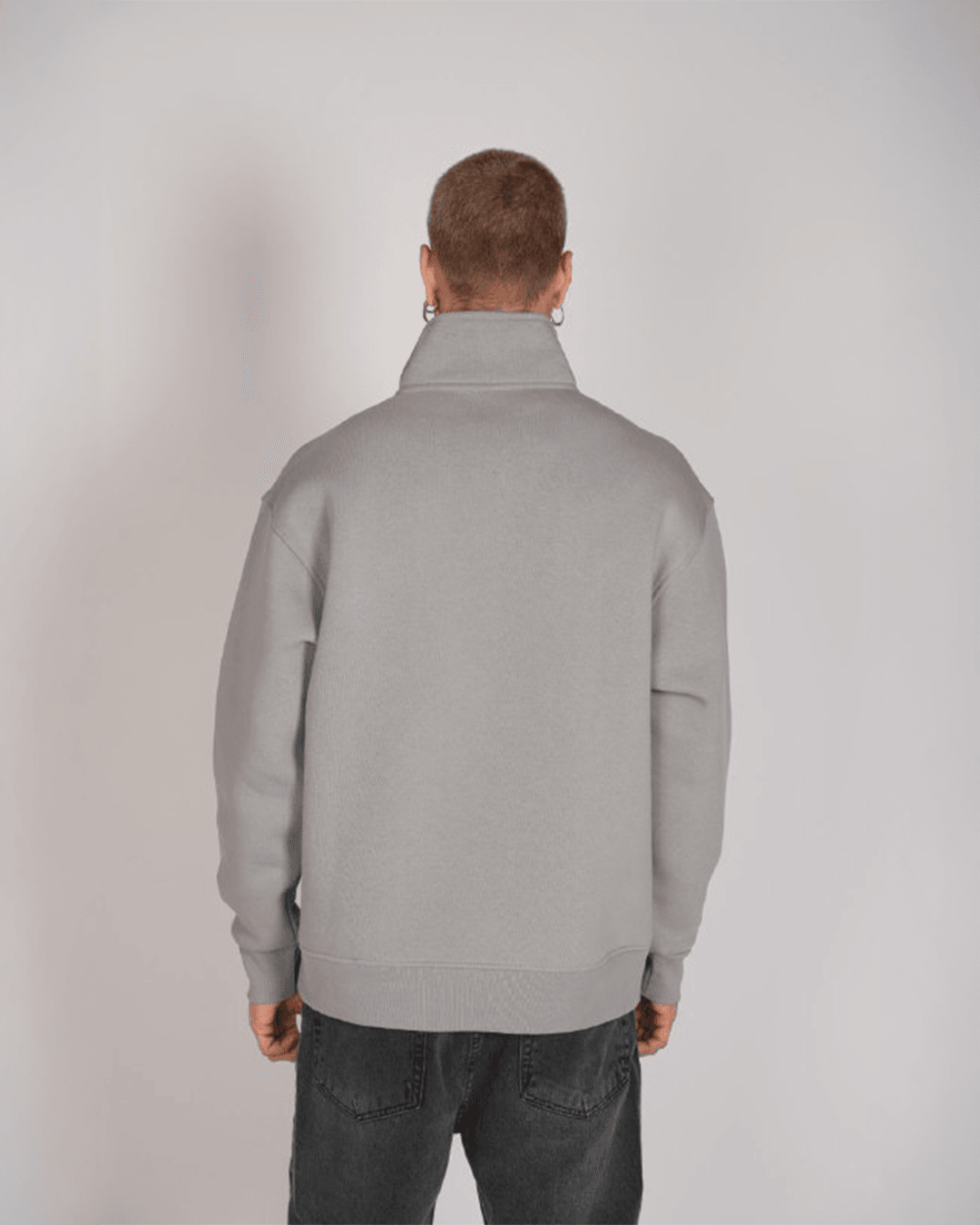 Yarım Fermuarlı Basic Sweatshirt DS-1002