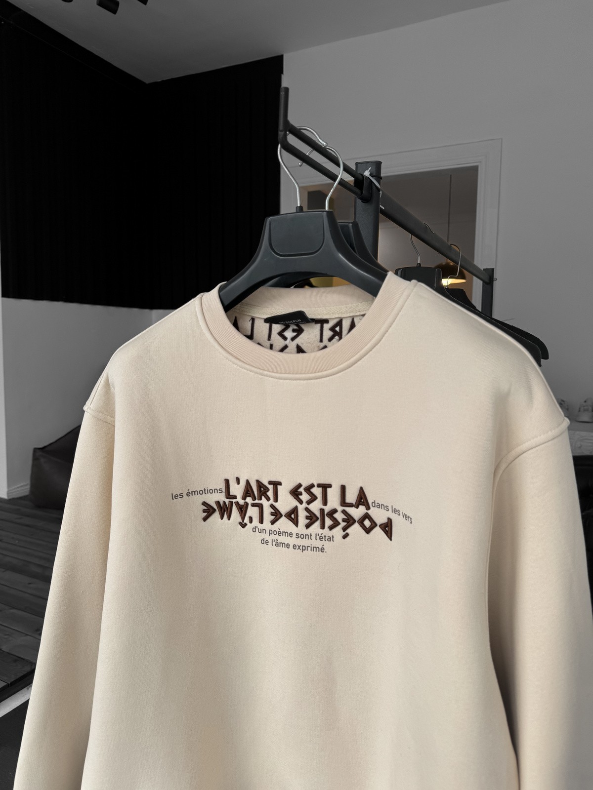 L'art Nakışlı Sweatshirt DS-1001