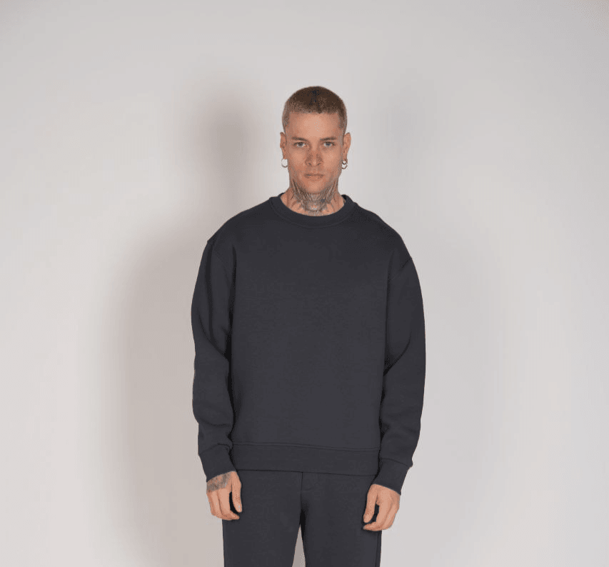 Bomber Oversize Basic Sweatshirt DS-1003 - Antrasit