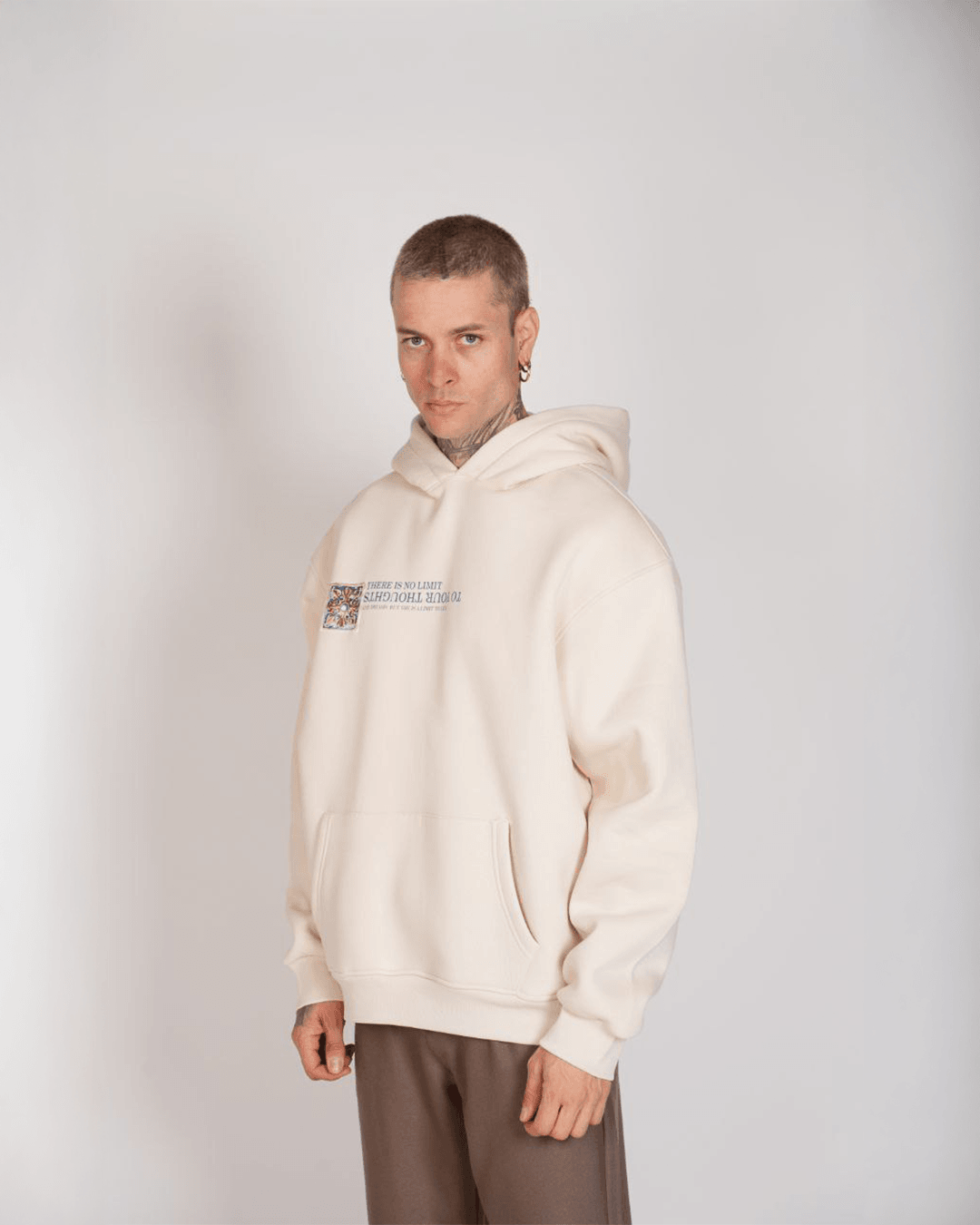 Summer Desen Basic Kapüşonlu Hoodie DH-1001